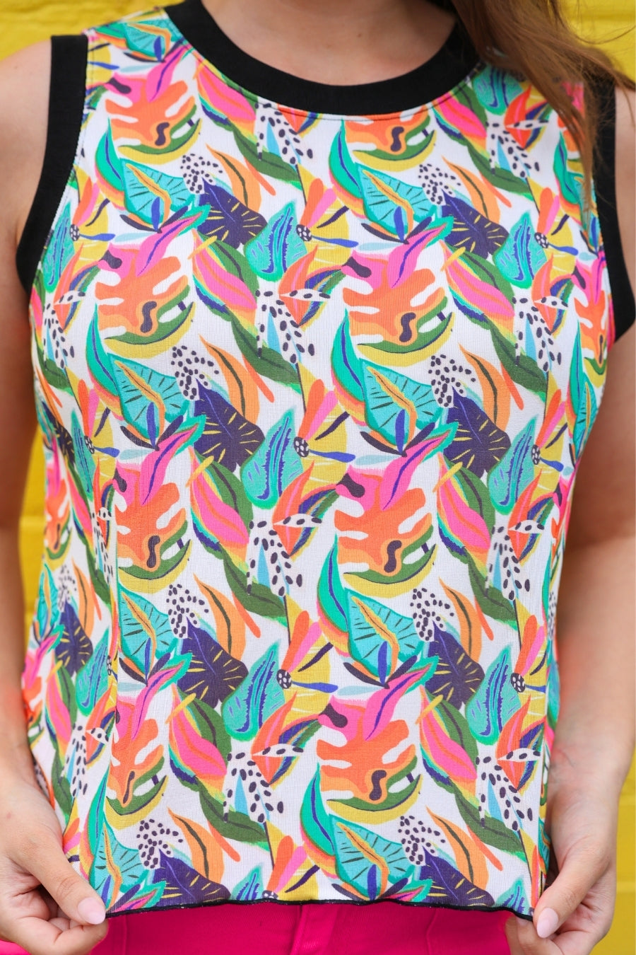 PREORDER- Heatwave Ribbed Tank- Tropic Pop - BFF Here