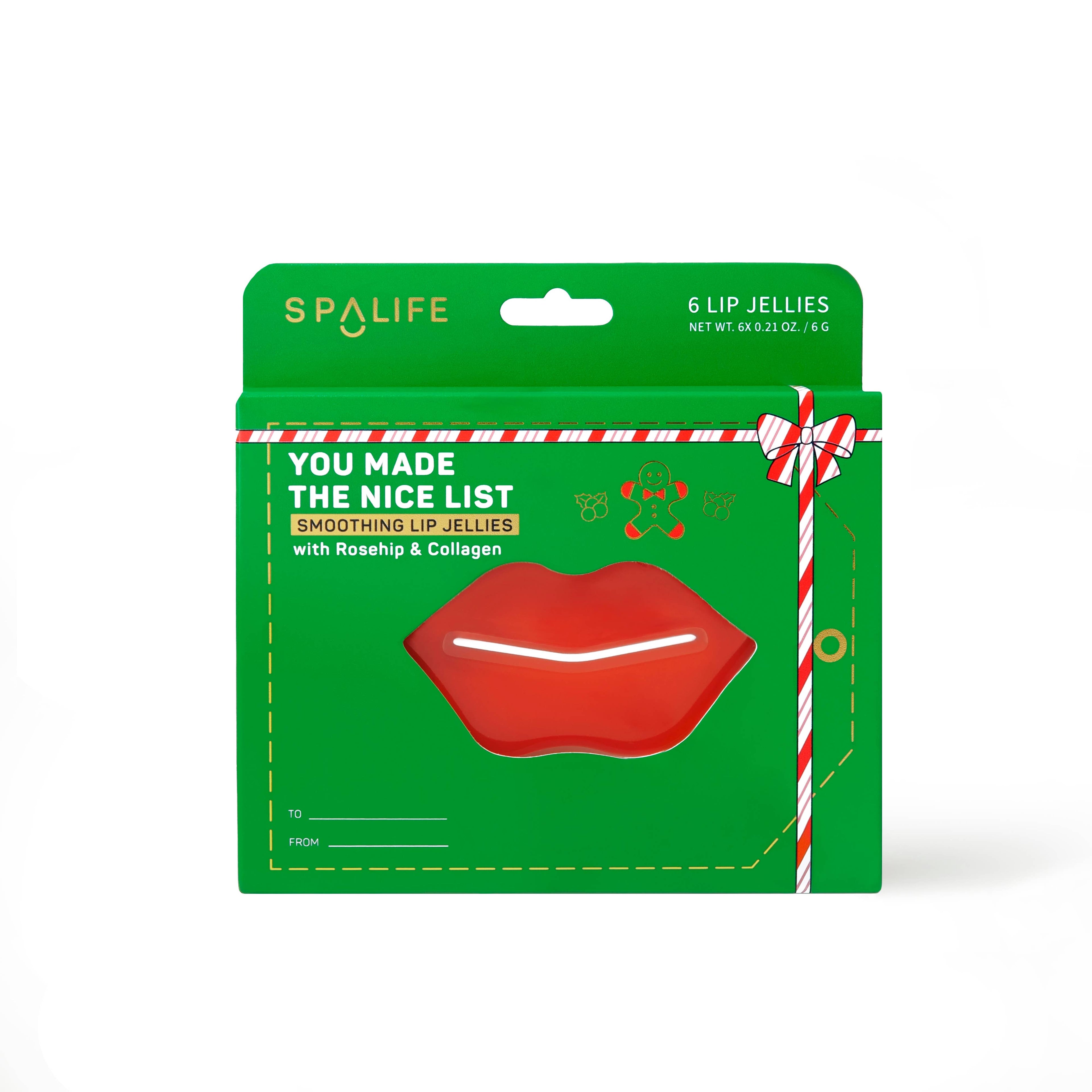 Candy Striped You Made the Nice list Lip Masks - 6 Pairs - BFF Here