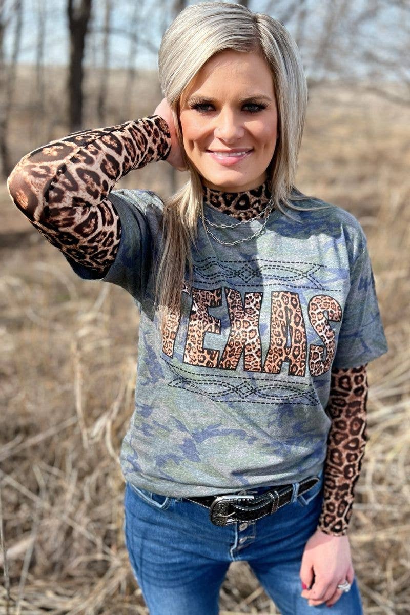 Stitched In Texas Tee - BFF Here