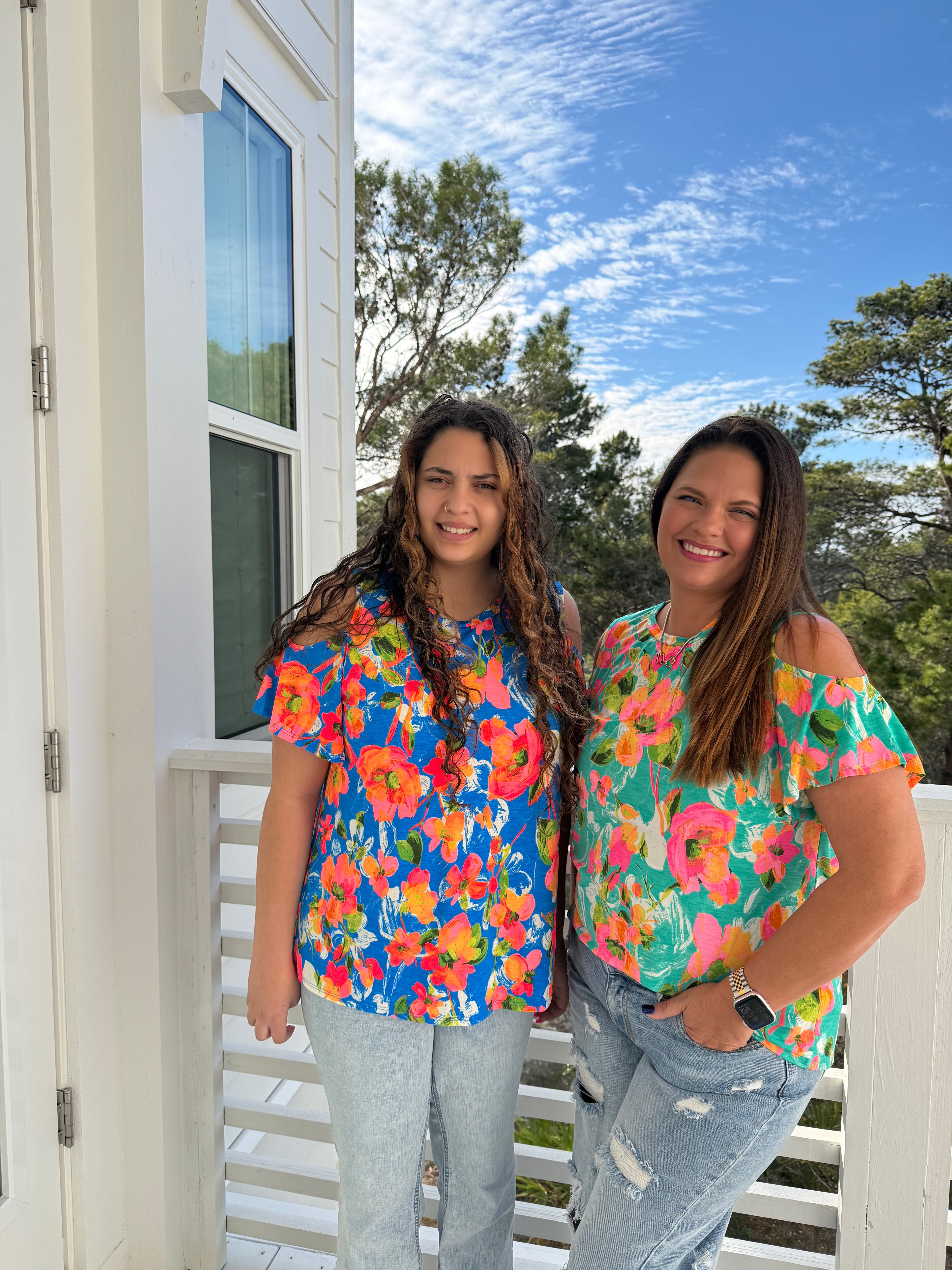 Bright Bloom Cold Shoulder Top  by Sew In Love (Ships 2-3 weeks) - BFF Here