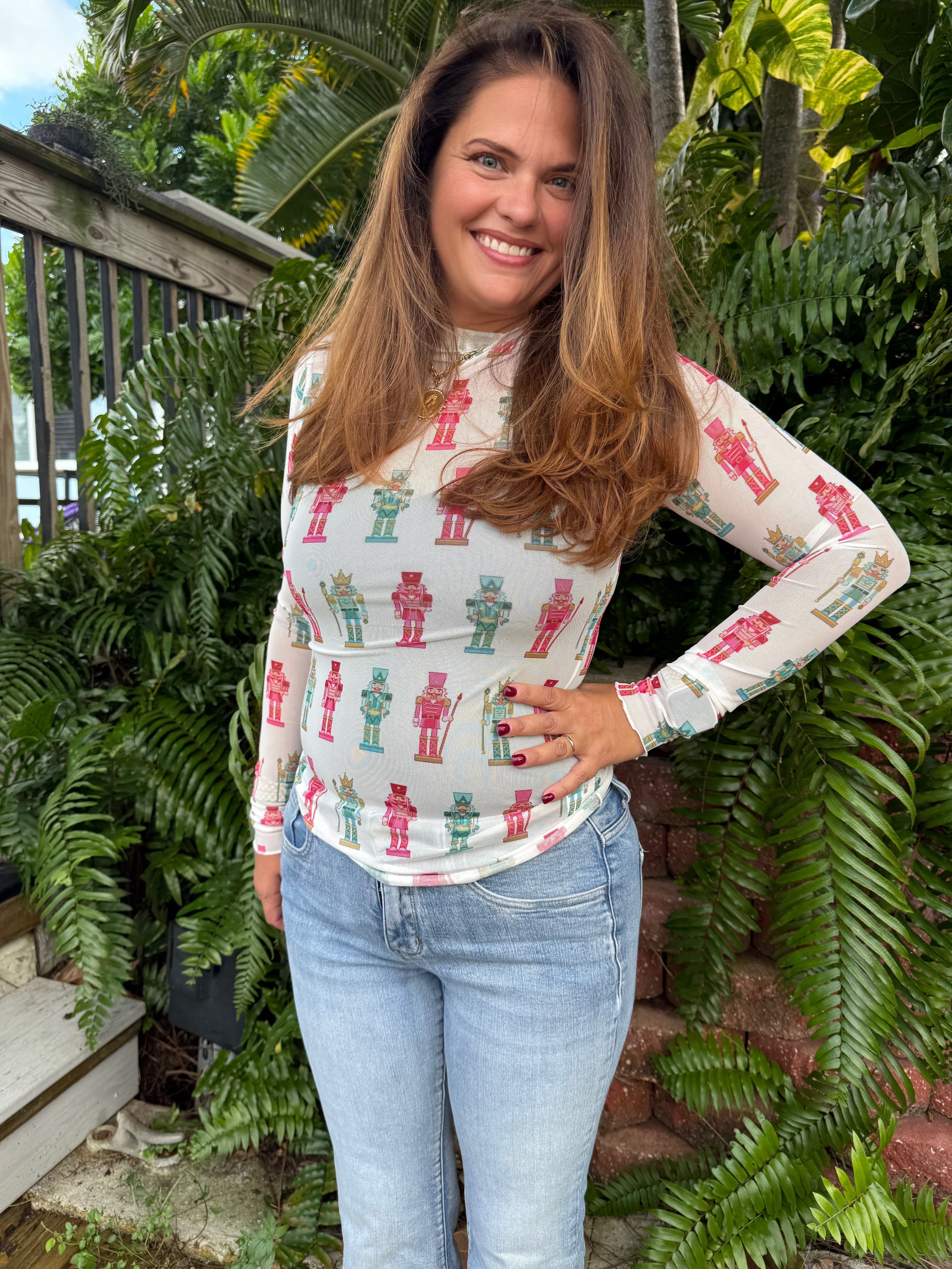 Keigan Mesh Top by Jess Lea / Holiday Nutcrackers - BFF Here