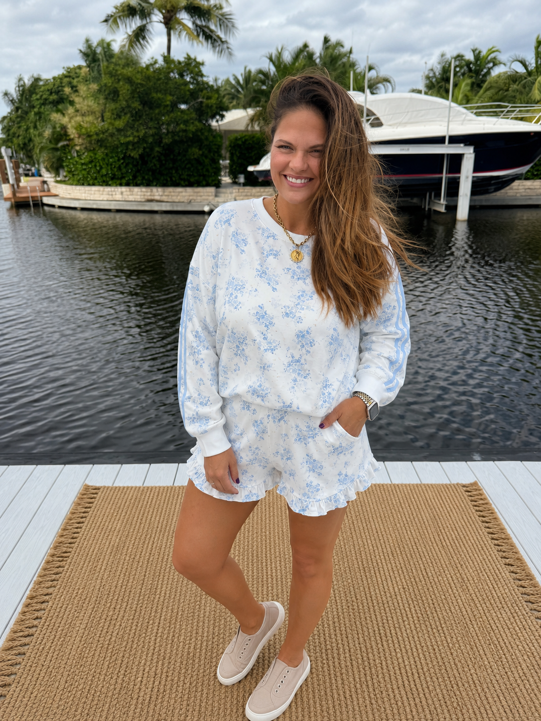 PREORDER: Bluebell Bliss Ruffle Lounge Set (ETA: August)