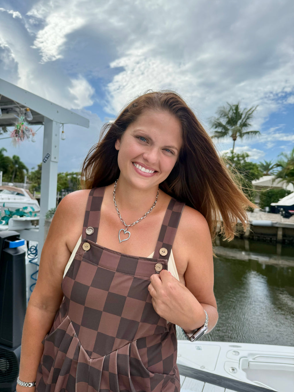 Everyday Overall Shorts- Chocolate Checkered by Jess Lea - BFF Here