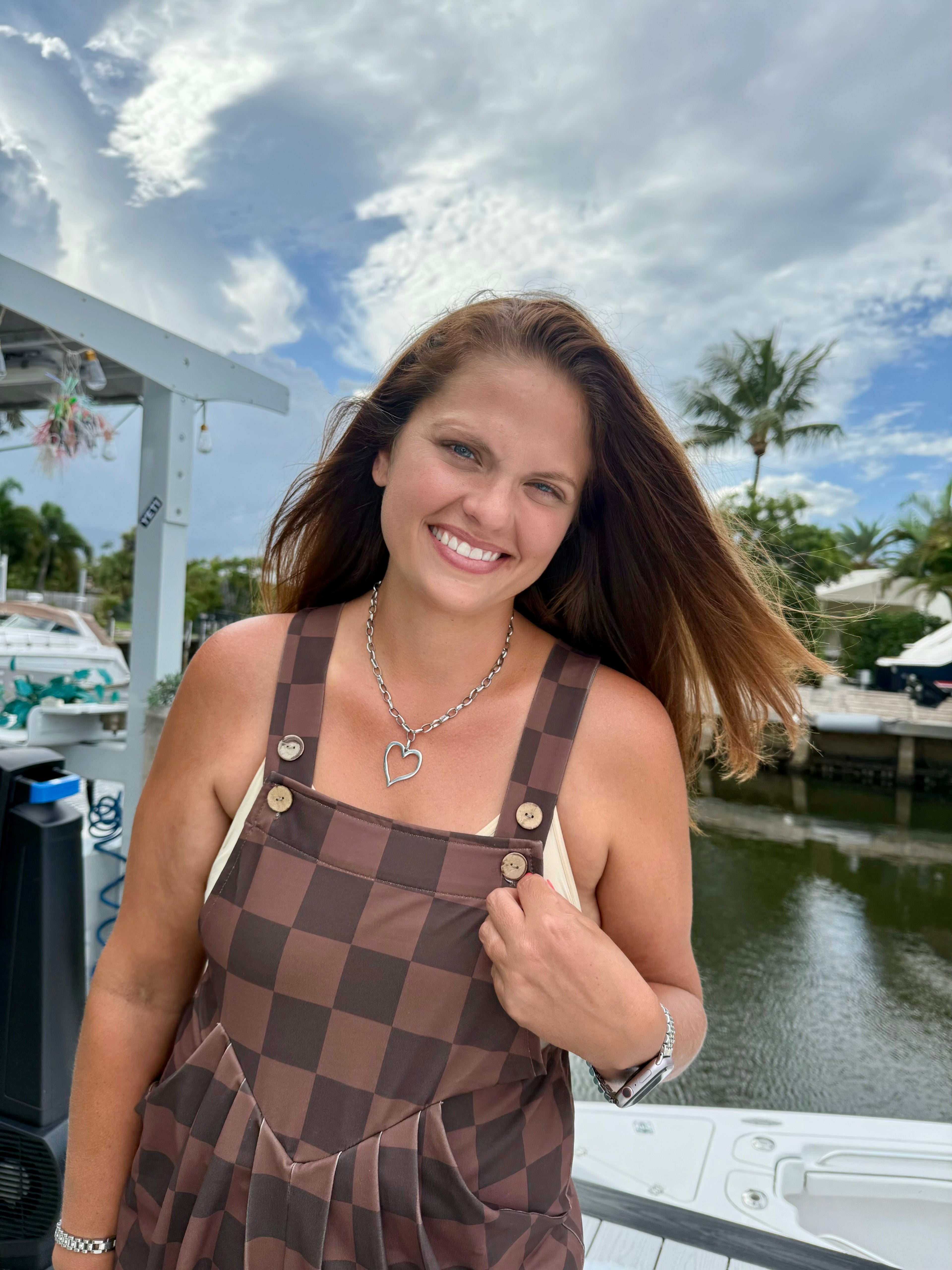 Everyday Overall Shorts- Chocolate Checkered by Jess Lea - BFF Here