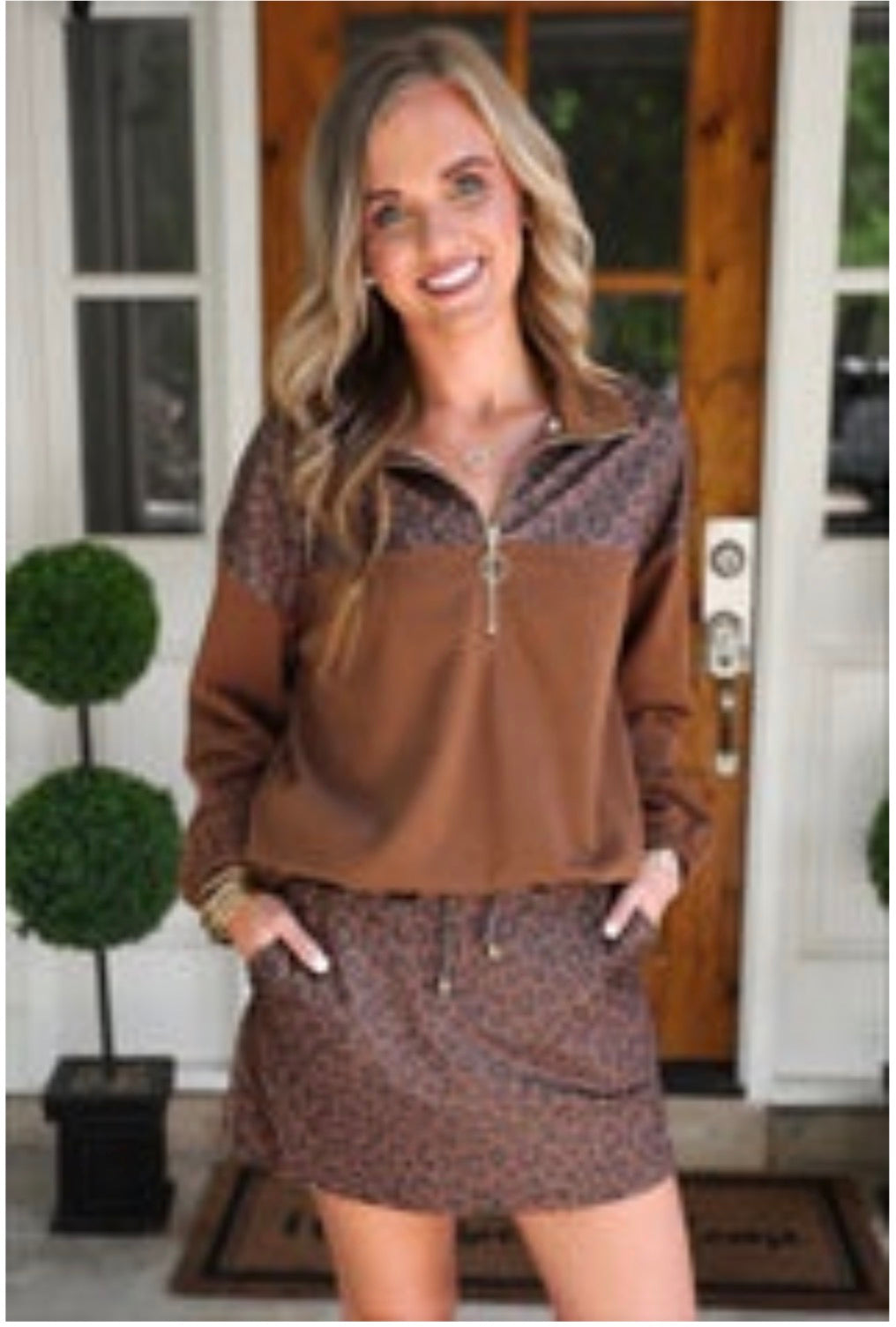 PREORDER: Mia Printed Pullover / Coco Leopard by Jess Lea (Array) ETA: July