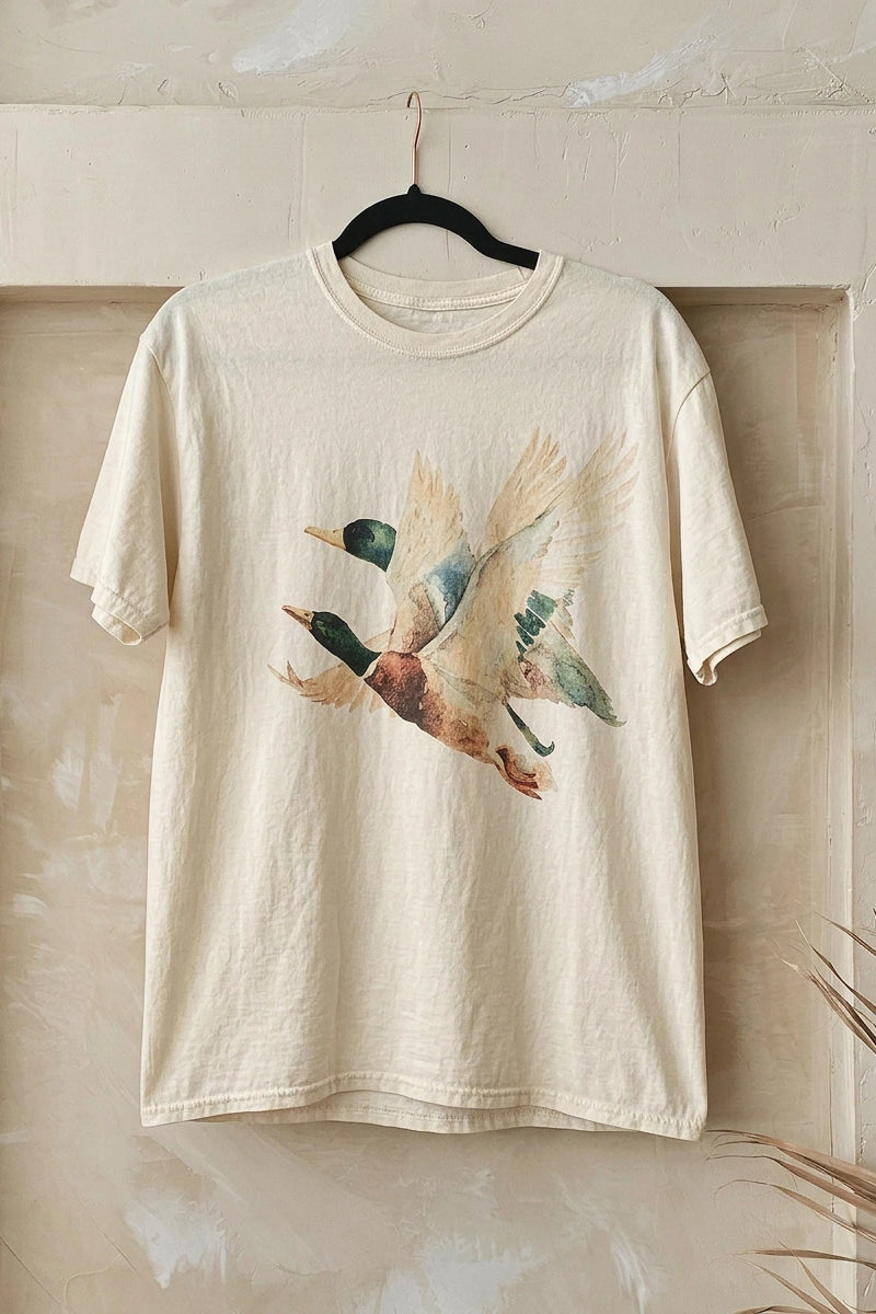 Vintage Duck Flight Graphic Tee by Jade by Jane (Ships 2-3 weeks) - BFF Here