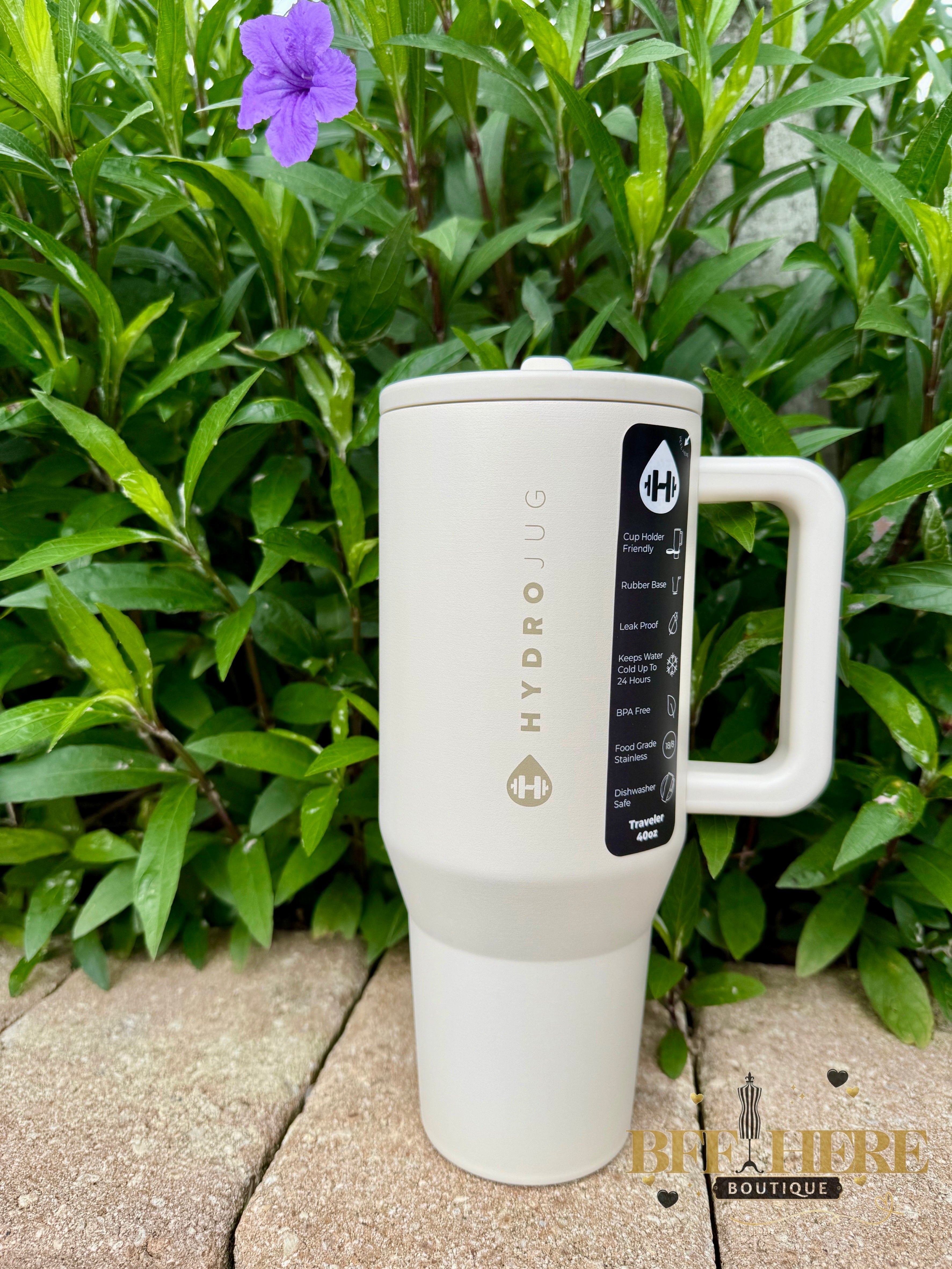 HydroJug Traveler - 40 oz.  / Cream - BFF Here