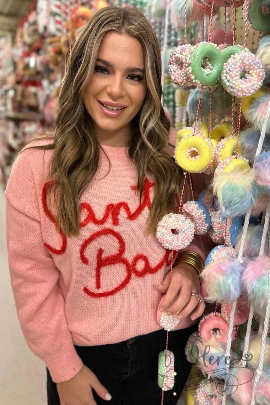 Santa Baby Tinsel Sweater - BFF Here