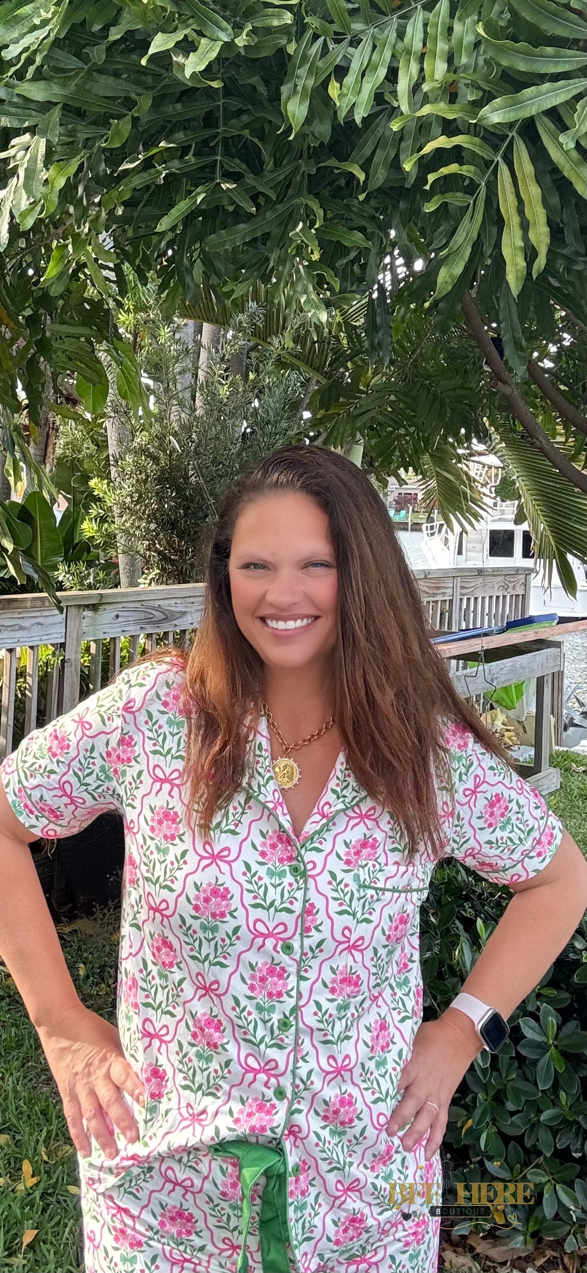 Botanical Garden Ruffle Pajama Set by Jess Lea - BFF Here