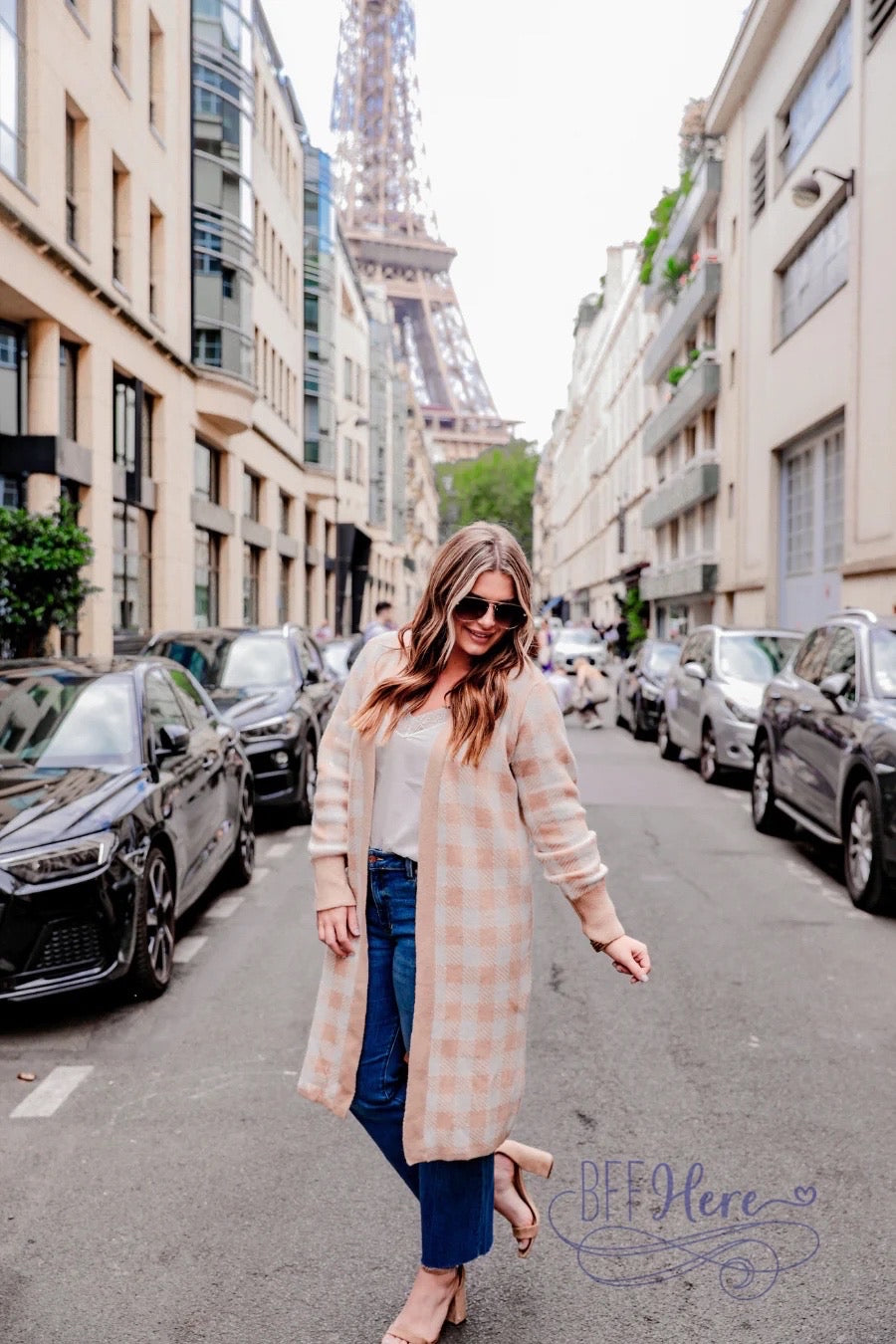 Rain Check Checkered Cardigan - BFF Here