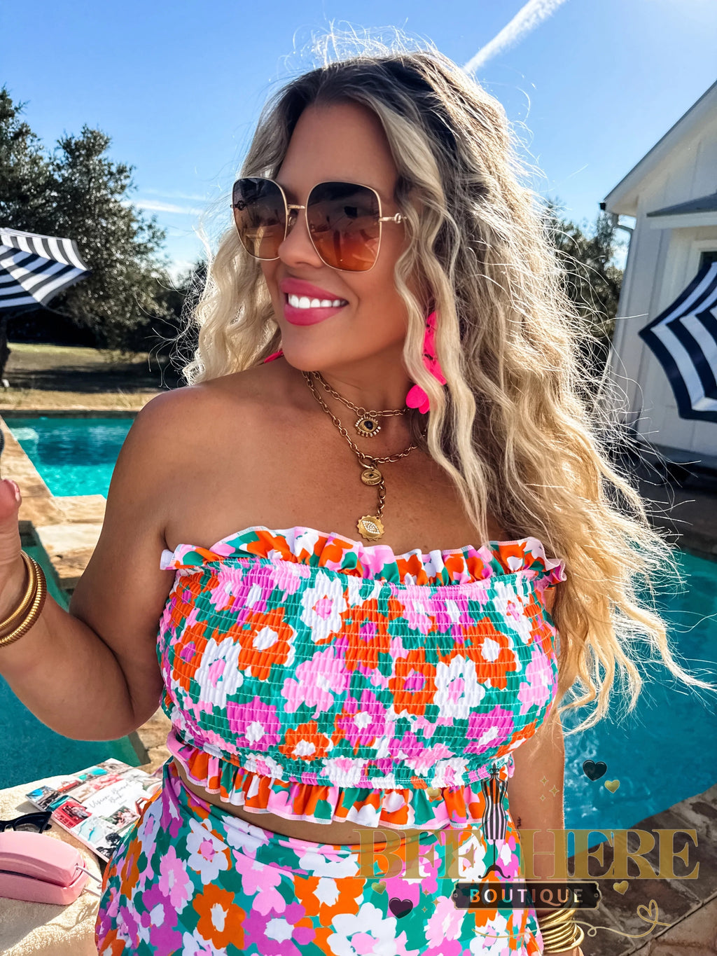 Amalfi Blooms Swim Set by Blakeley - BFF Here