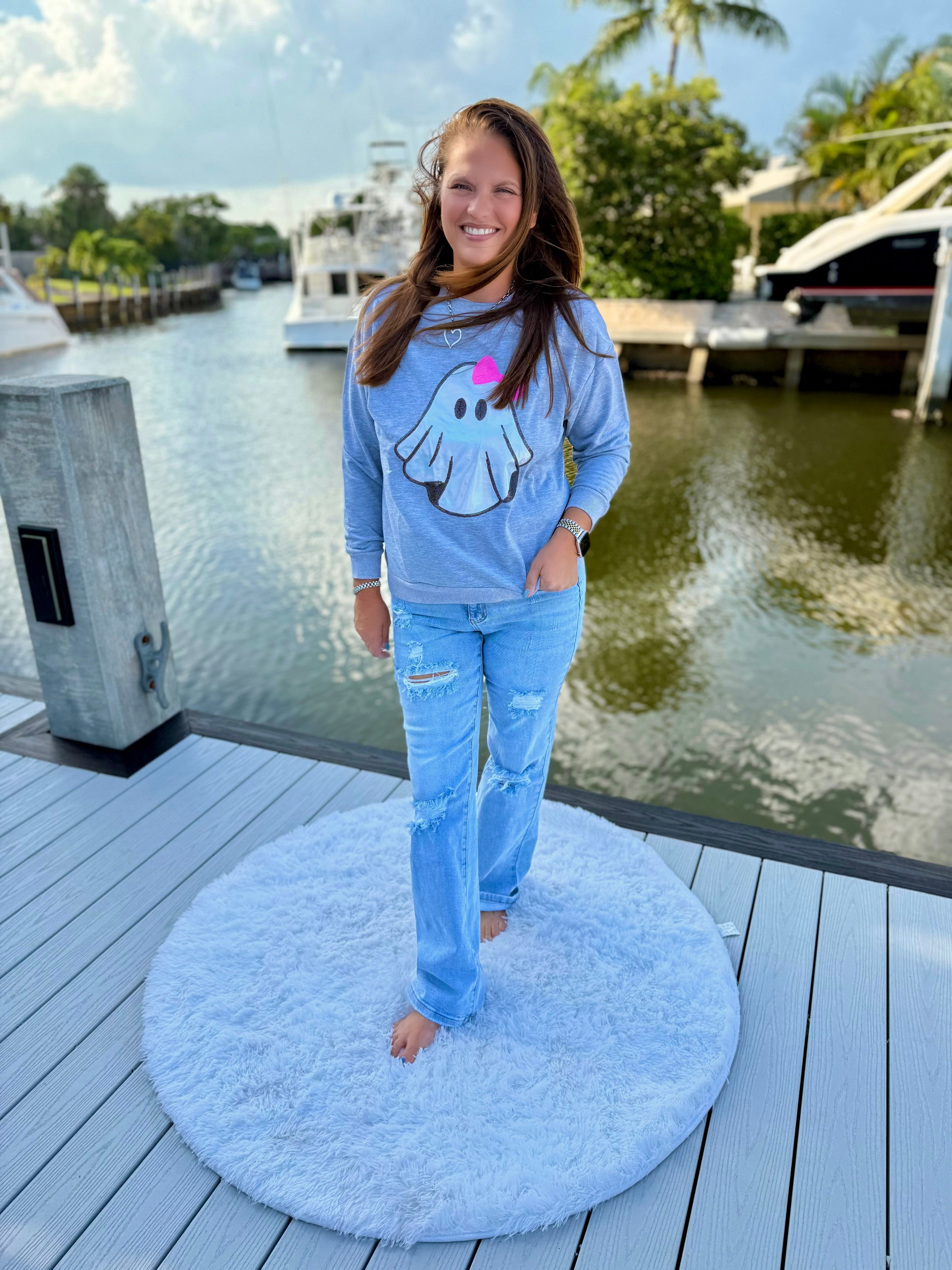 Gigi The Ghost Metallic Pullover by Jess Lea - BFF Here