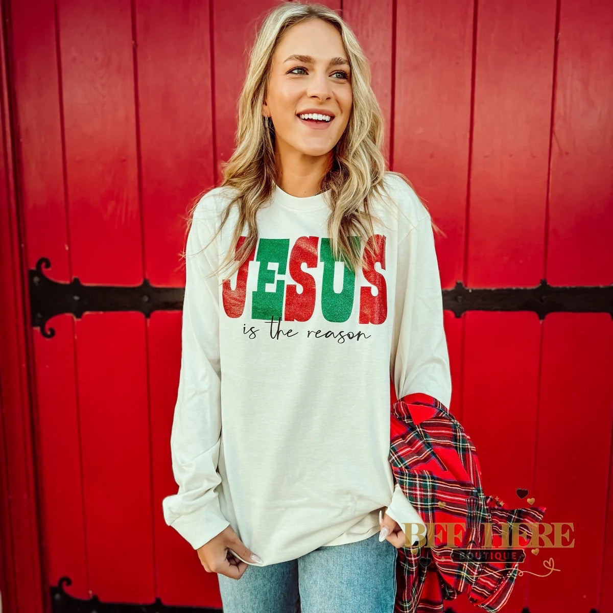 Jesus is the Reason Long Sleeve Tee - BFF Here