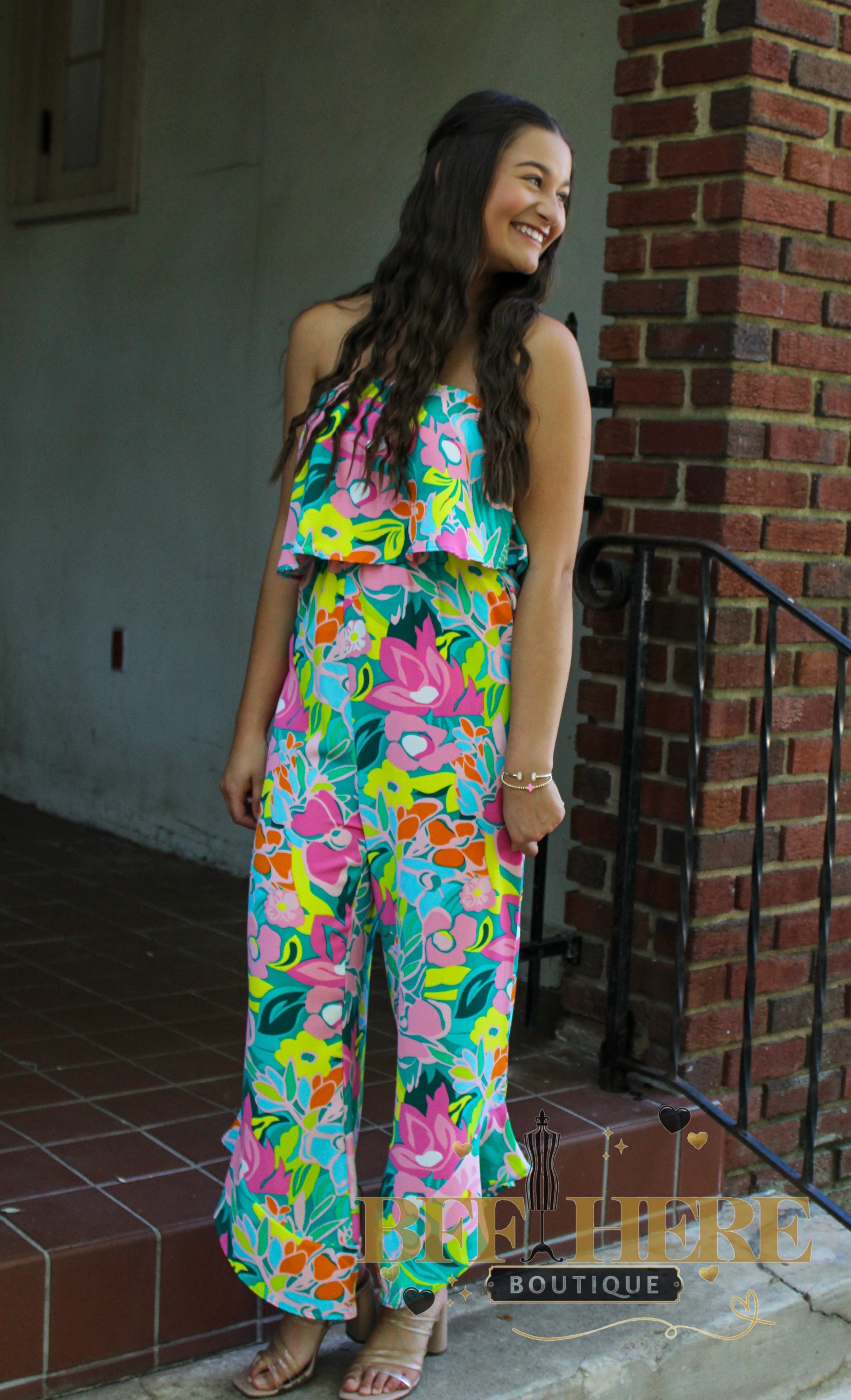 Paradise Cove Strapless Jumpsuit - BFF Here