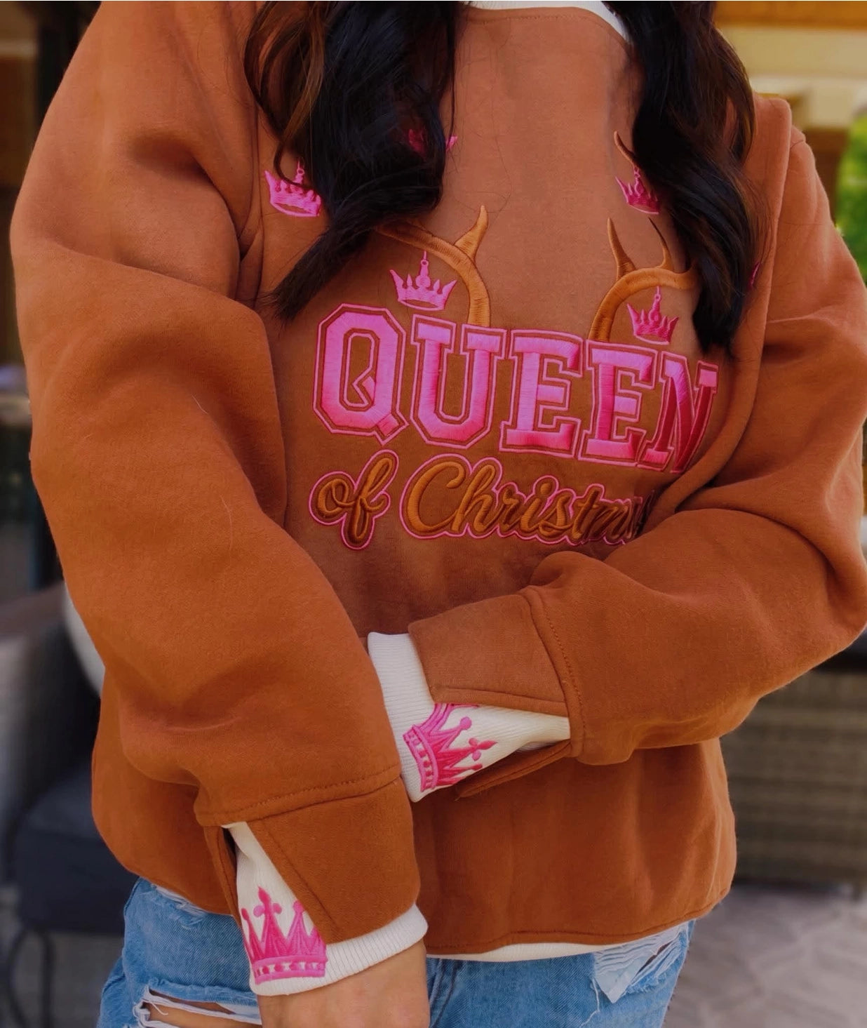 PREORDER: Queen of Christmas Layerpop™ Duo Cuff Sweatshirt by JadyK (ETA: November)