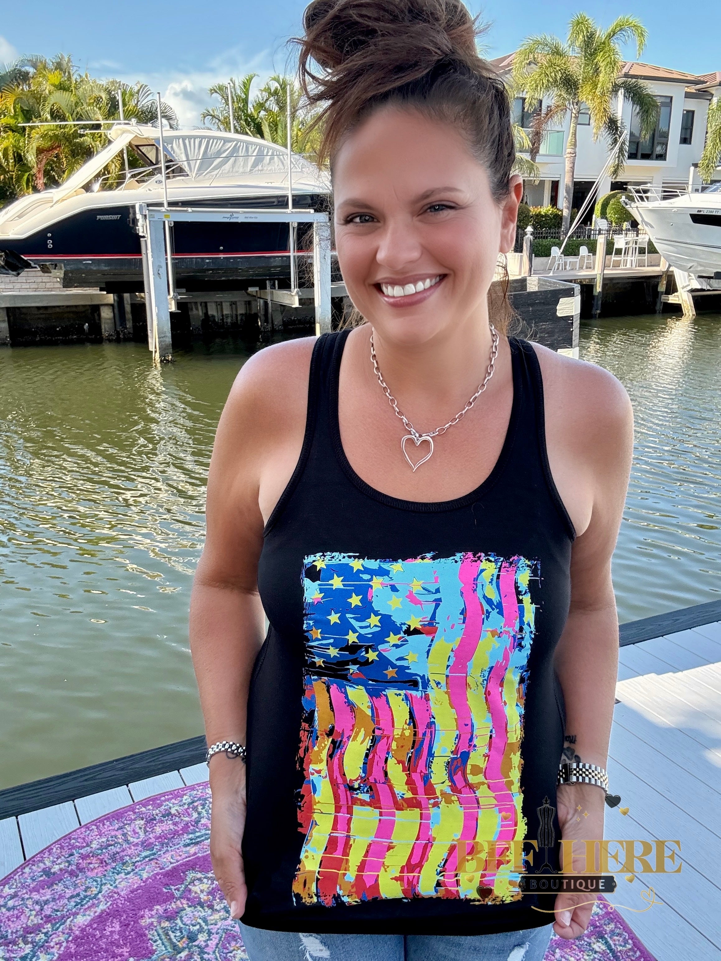 Party In The USA Tank by Sterling Kreek - BFF Here