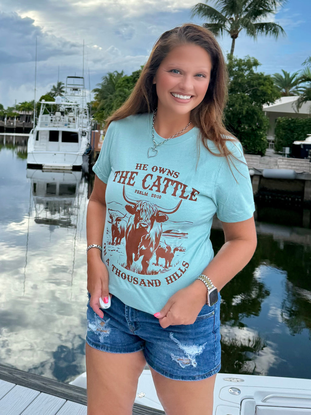 He Owns the Cattle Tee - BFF Here