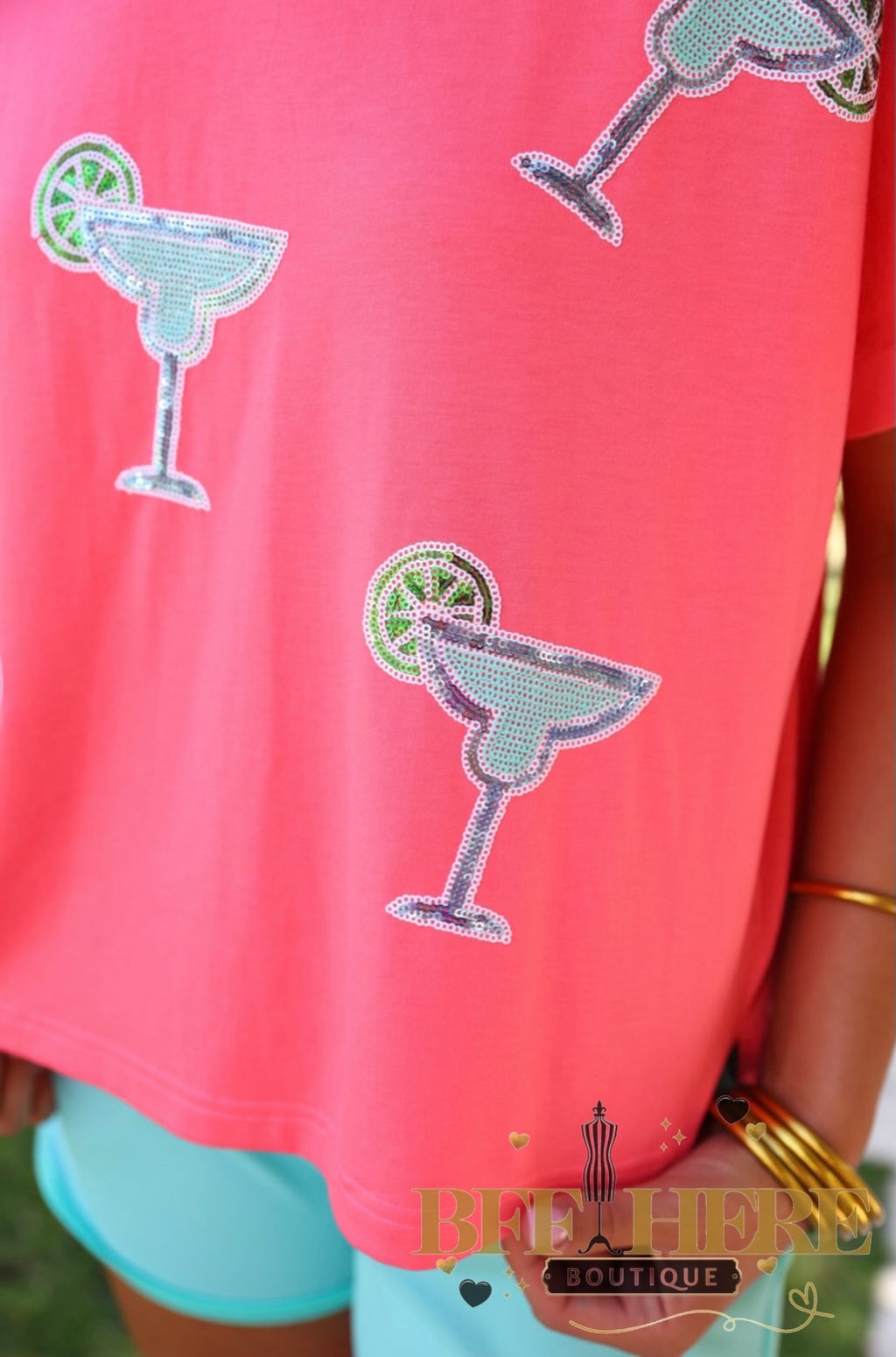 Margaritaville Sequin Patch Top by Jess Lea - BFF Here