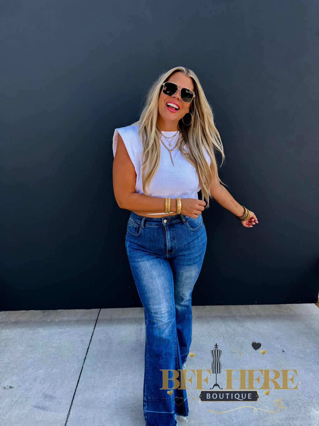 Stevie Cap Sleeve Top by Blakeley / Choice of Color - BFF Here