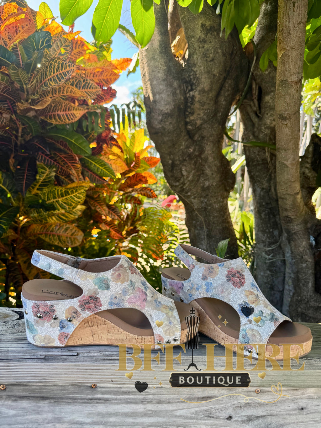 Carley - Putty Washed Flower by Corkys - BFF Here