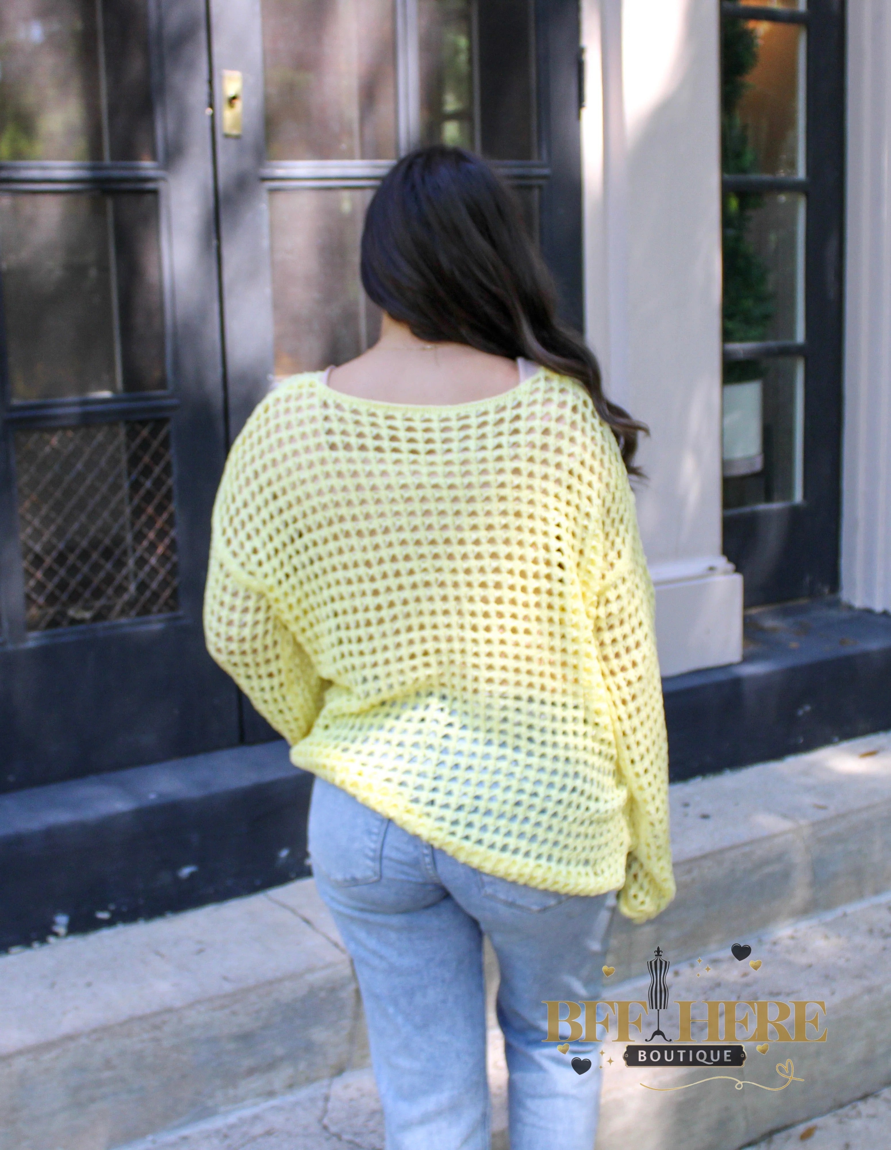 Lemon Drop Crochet Top - BFF Here