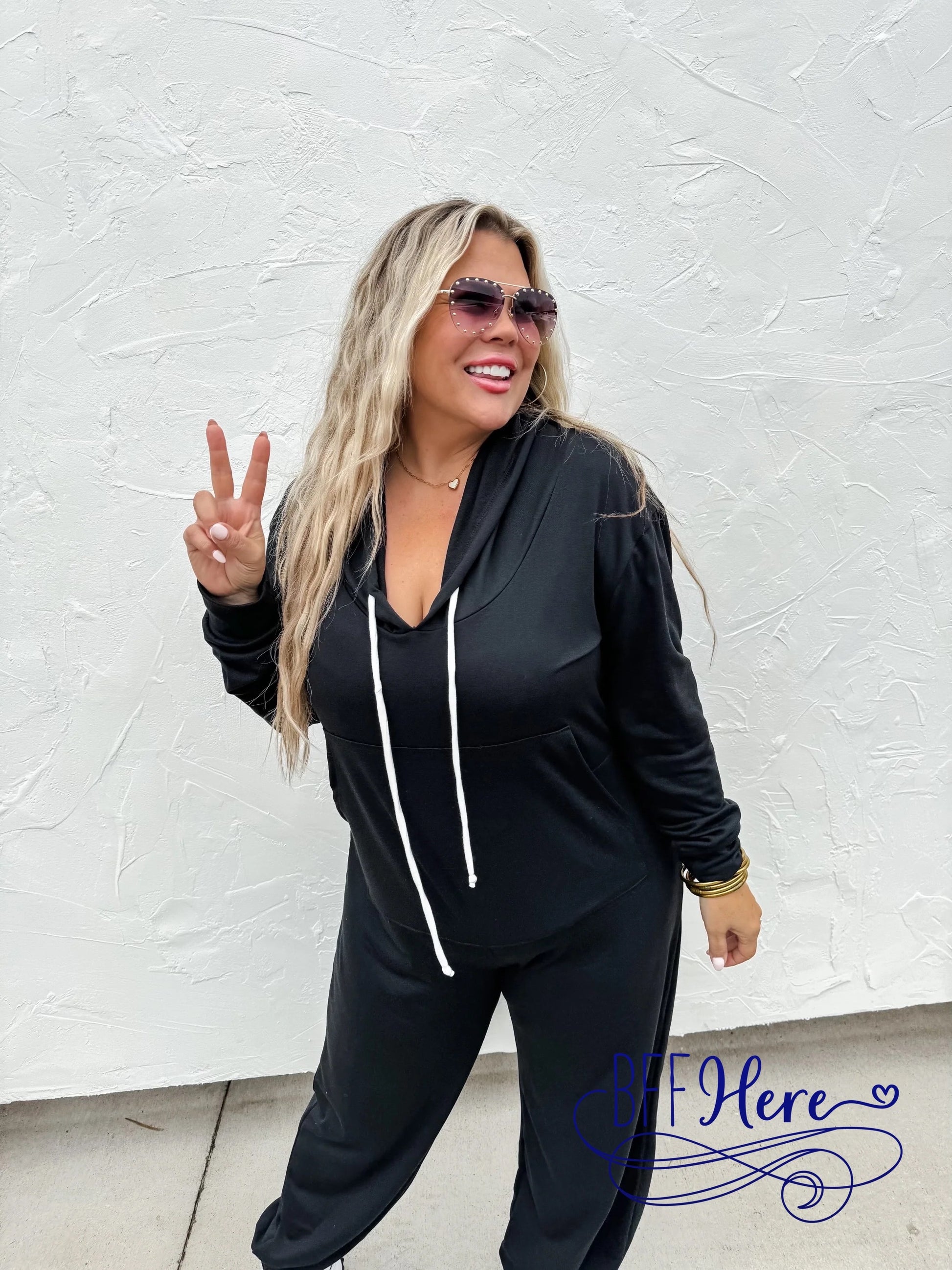 Hayden Hoodie Jumpsuit by Blakeley - BFF Here