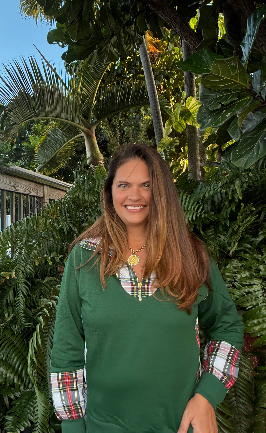 Juniper Plaid Pullover by Jess Lea / Green - BFF Here