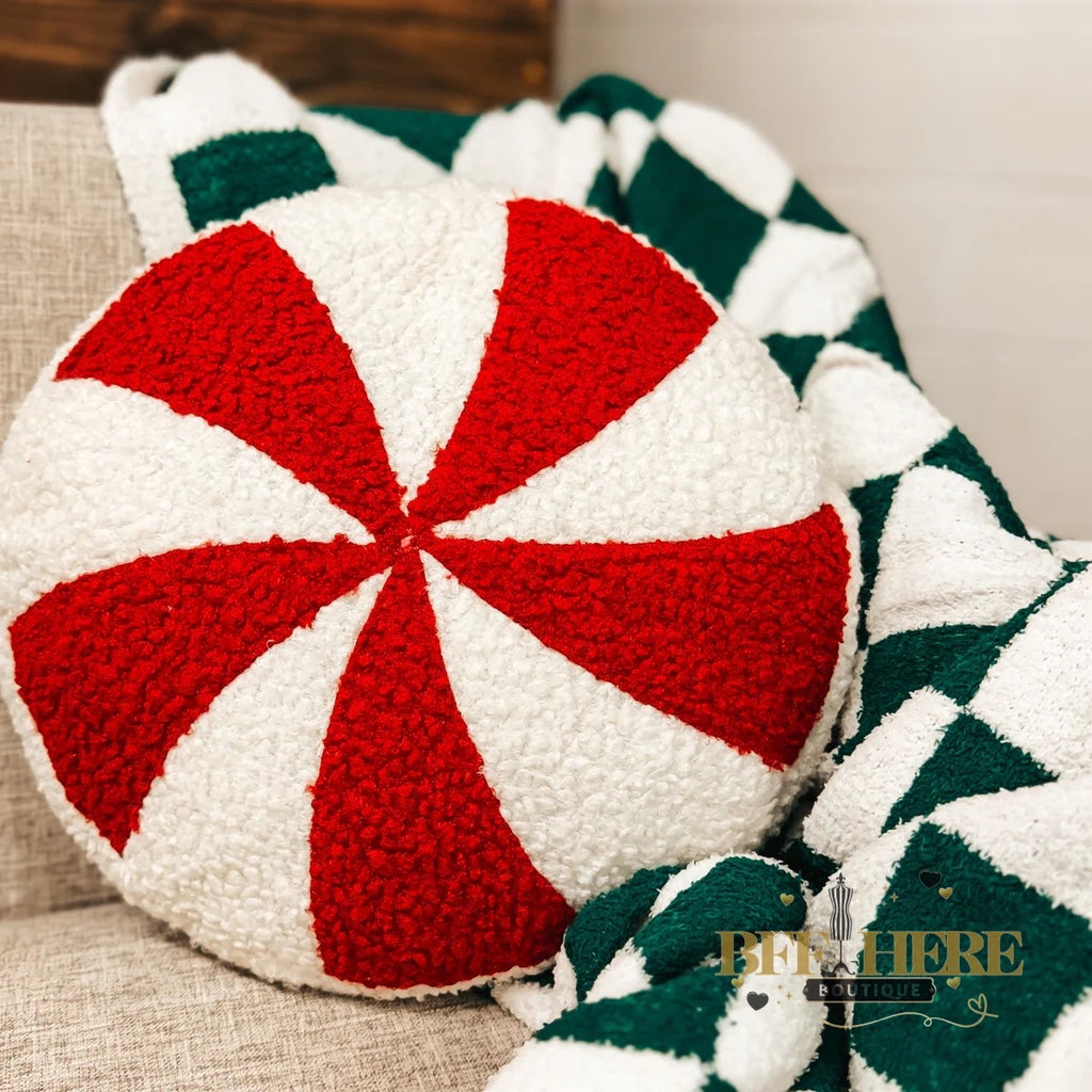 Peppermint Dreams Pillow - BFF Here
