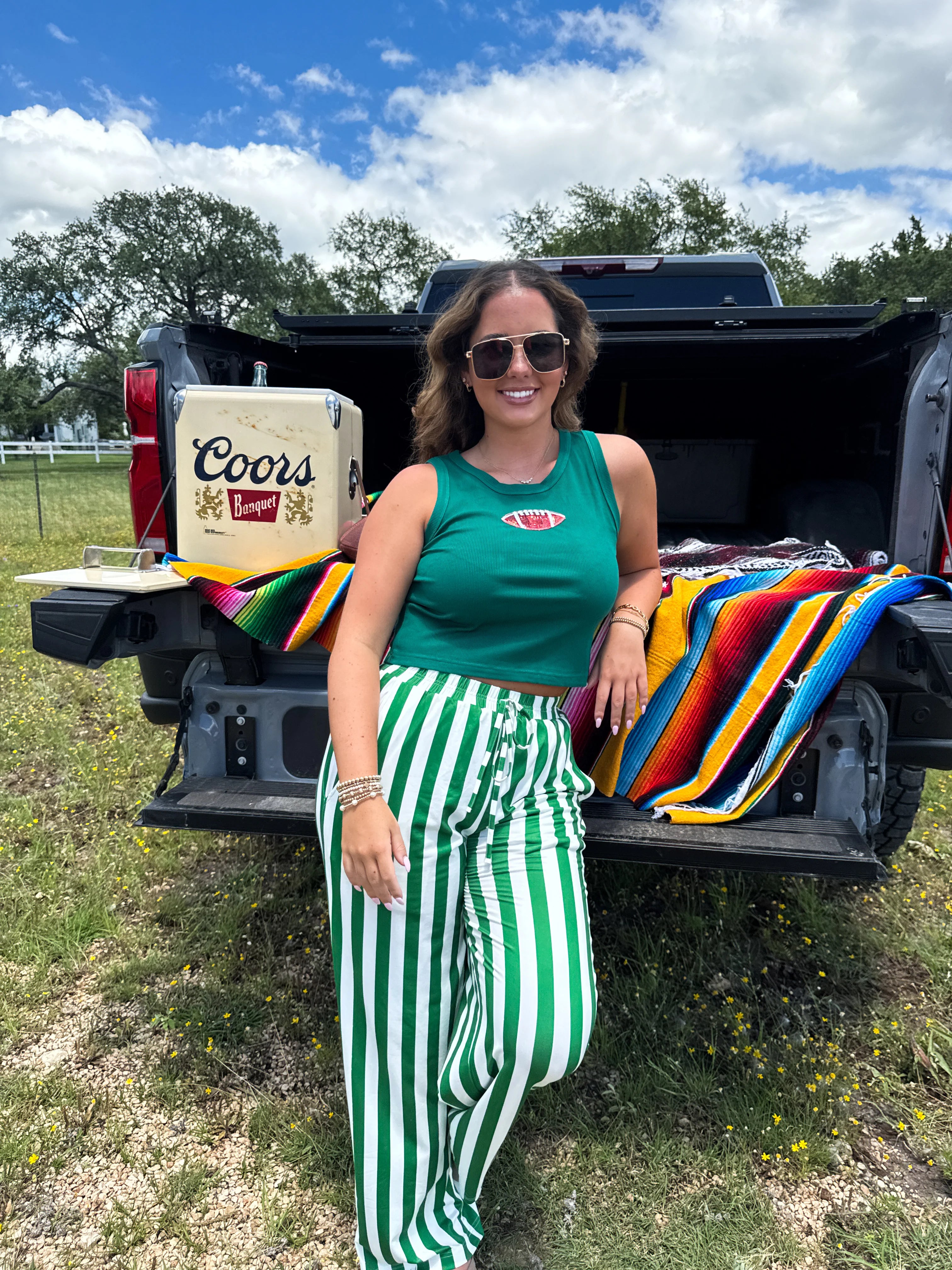 PREORDER: Game Day Haddie Wide Leg Pants by Blakeley (ETA: August)