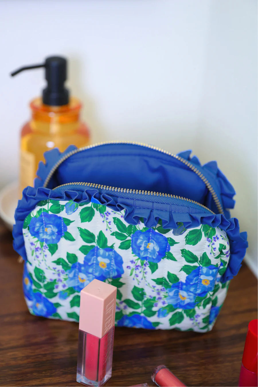 PREORDER: Caroline Floral Quilted Ruffle Bag by Jess Lea (ETA: June) - BFF Here