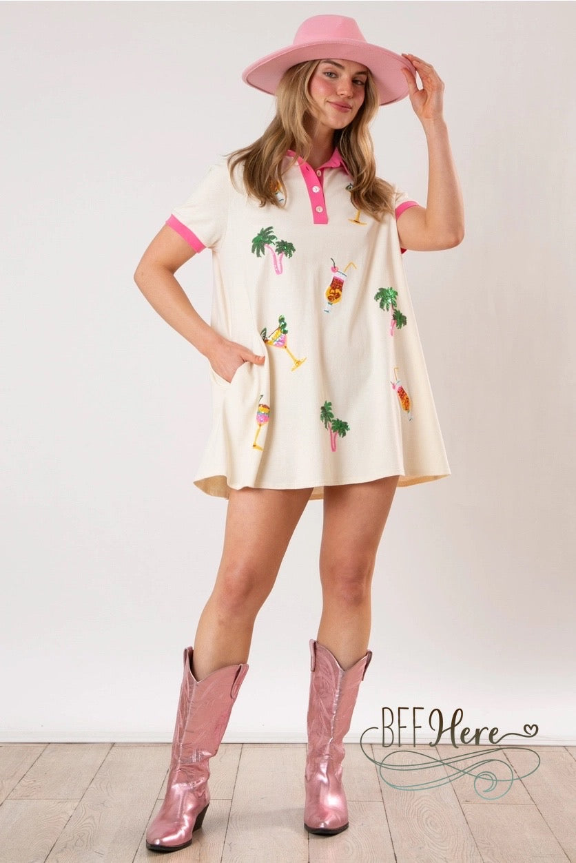 Island Vibes Cocktail Dress - BFF Here