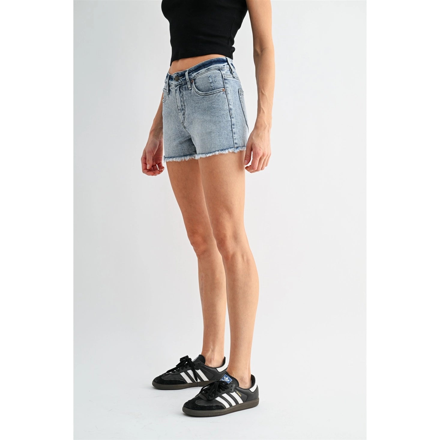 Mid Rise Shorts / Bali Hai by Mica Denim (ARRAY) — Ships 2-3 weeks - BFF Here