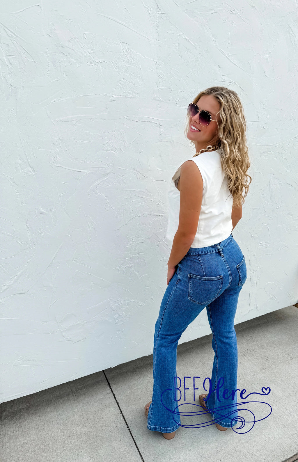 PREORDER:  Belted Bliss: Fashion-Forward Tie-Waist Jeans by Blakeley (Ships Middle of May ) - BFF Here