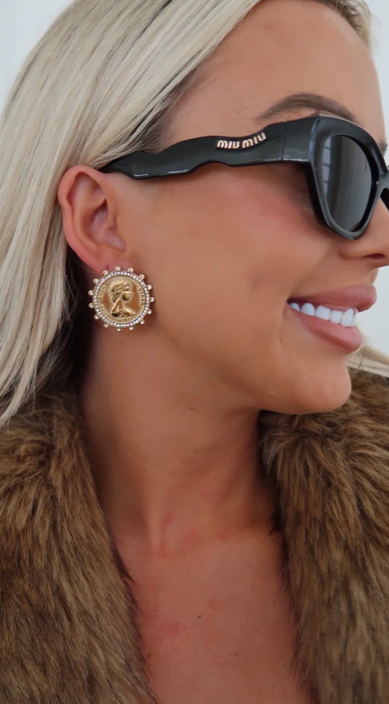 Love Each Other More Coin Earrings by Chansutt Pearls (Ships 2-3 weeks) - BFF Here