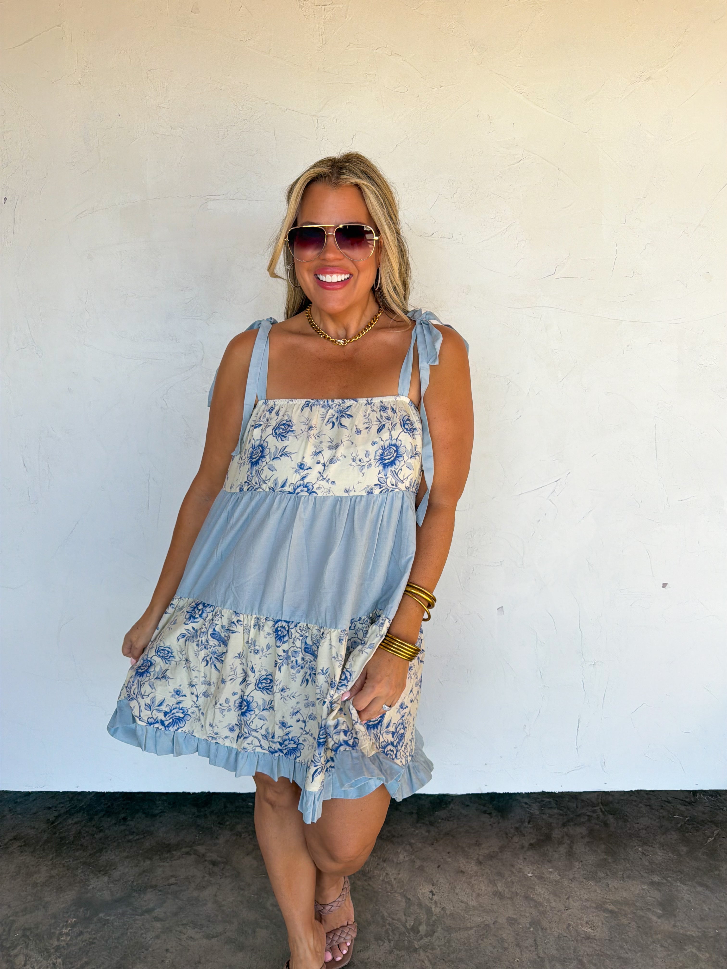 PREORDER- GARDEN PARTY FLORAL DRESS - BFF Here