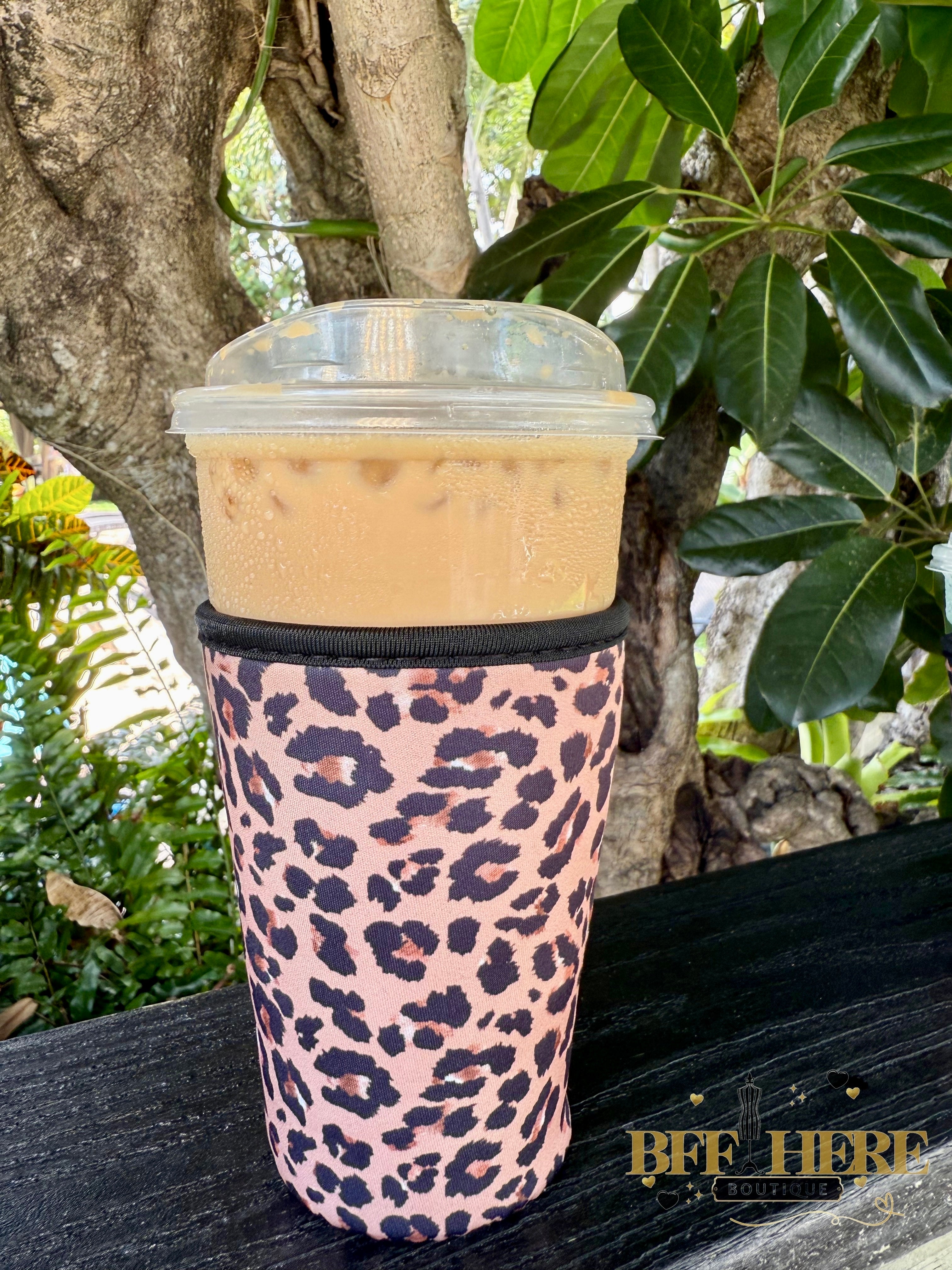 Drink Sleeve by Jess Lea / Leopard (Choice of Size) - BFF Here