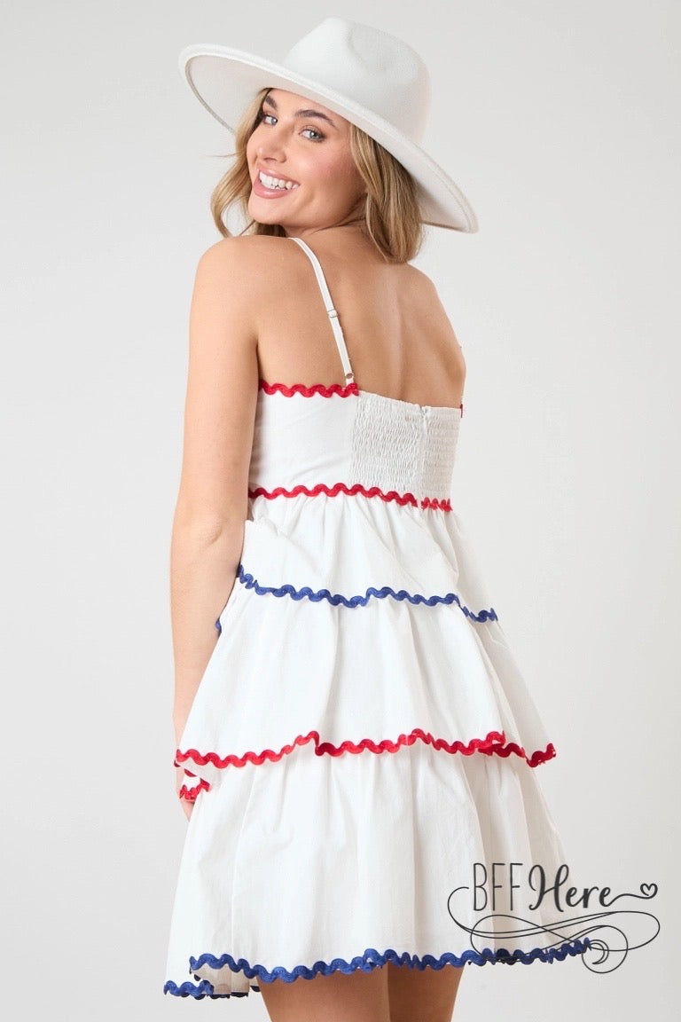 Chic Scallop-Trim Sundresses / Choice of Color - BFF Here