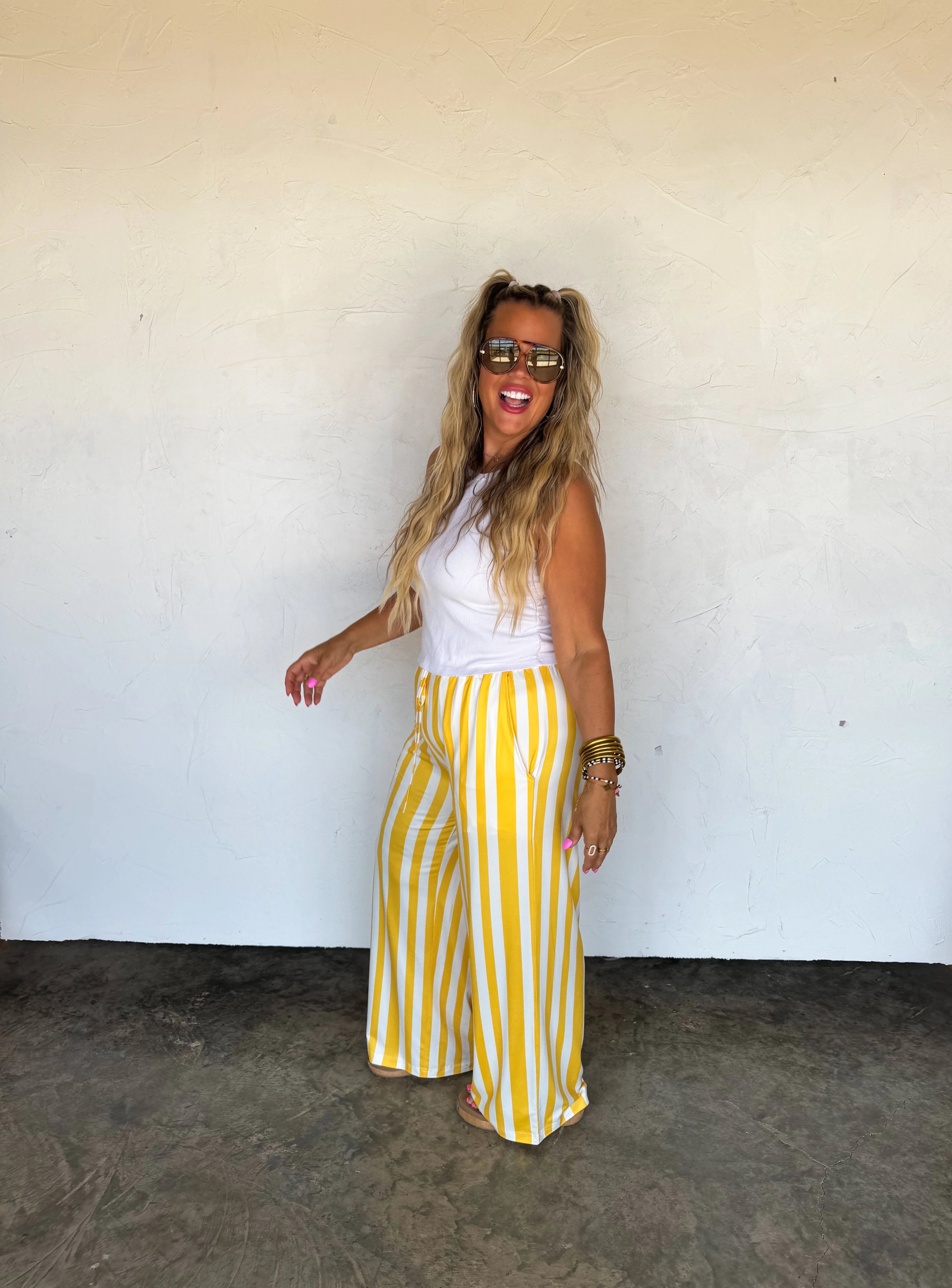 PREORDER: Game Day Haddie Wide Leg Pants by Blakeley (ETA: August)