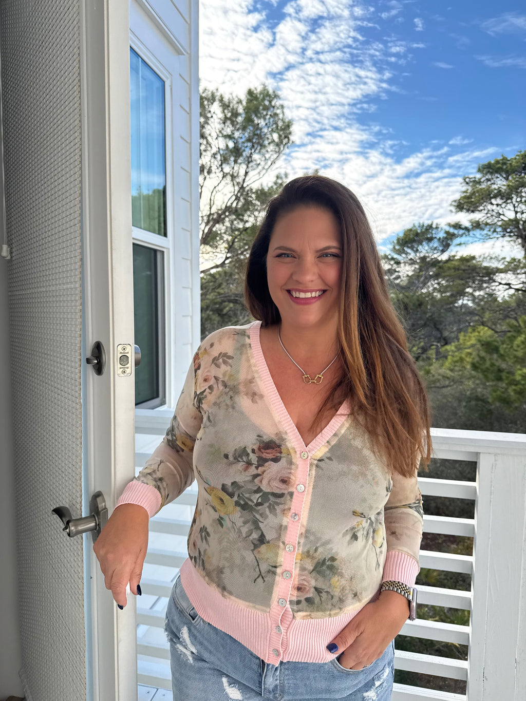 Mesh Floral Cardigan by Sew In Love (Ships 2-3 weeks) - BFF Here