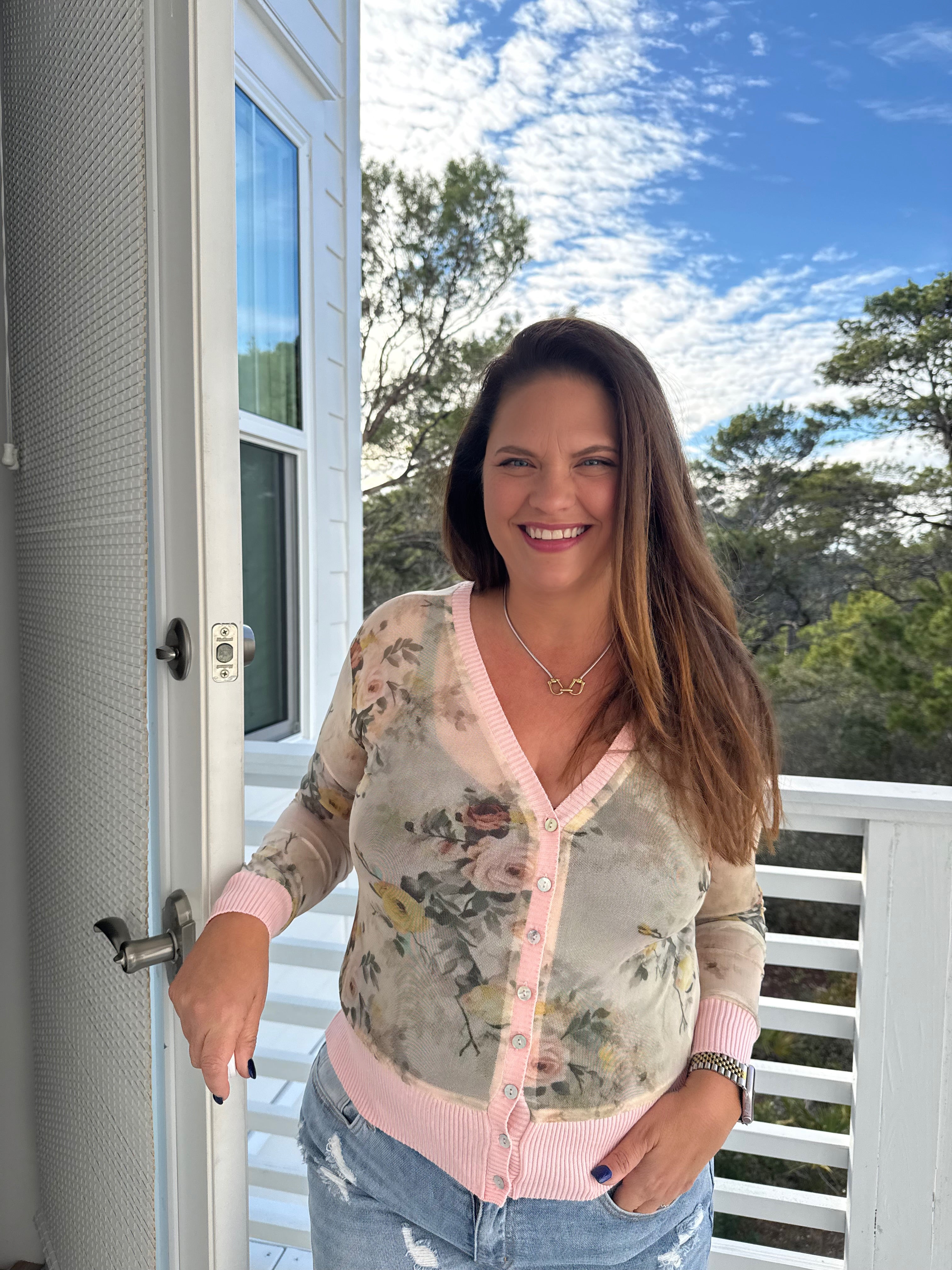 Mesh Floral Cardigan by Sew In Love (Ships 2-3 weeks) - BFF Here