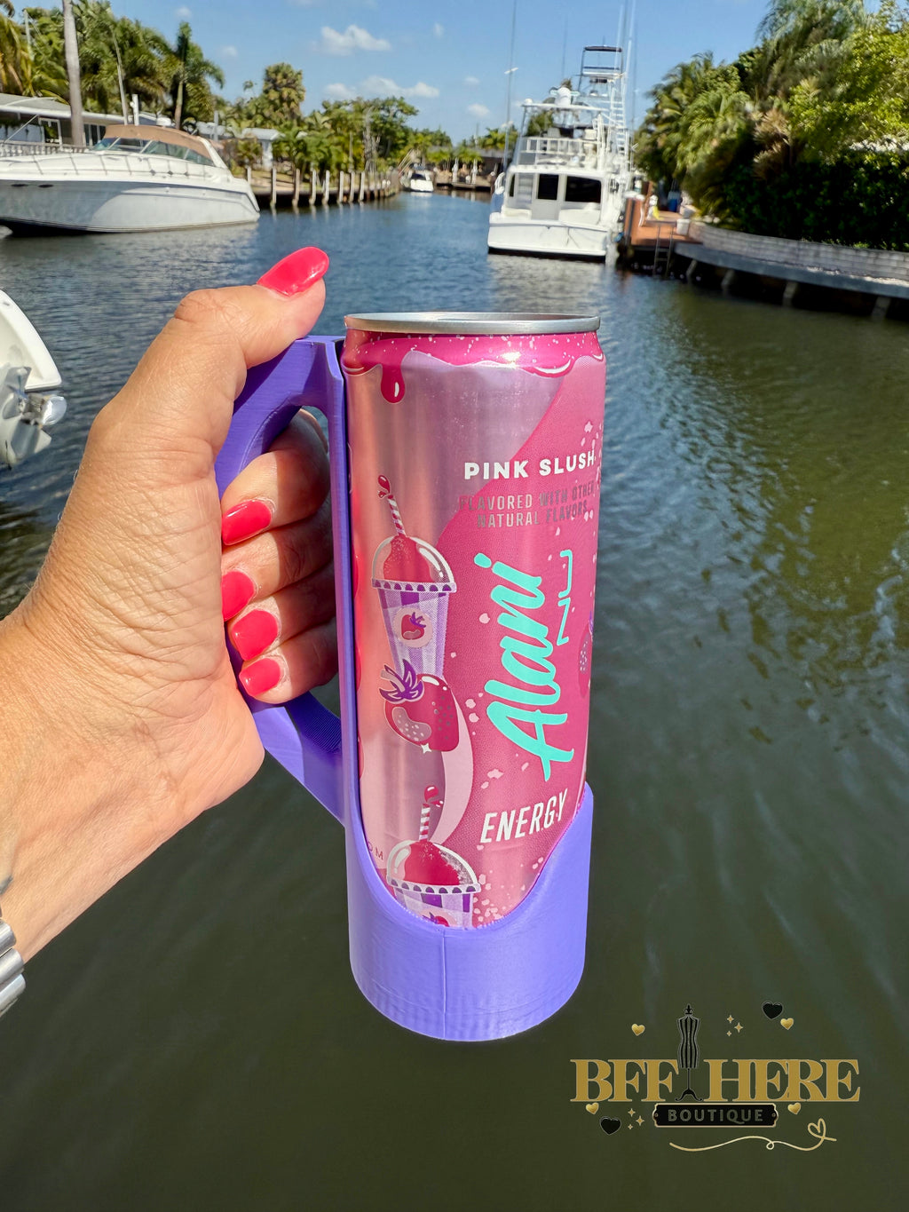 Sip & Chill Skinny Can Holder / Choice of Color - BFF Here