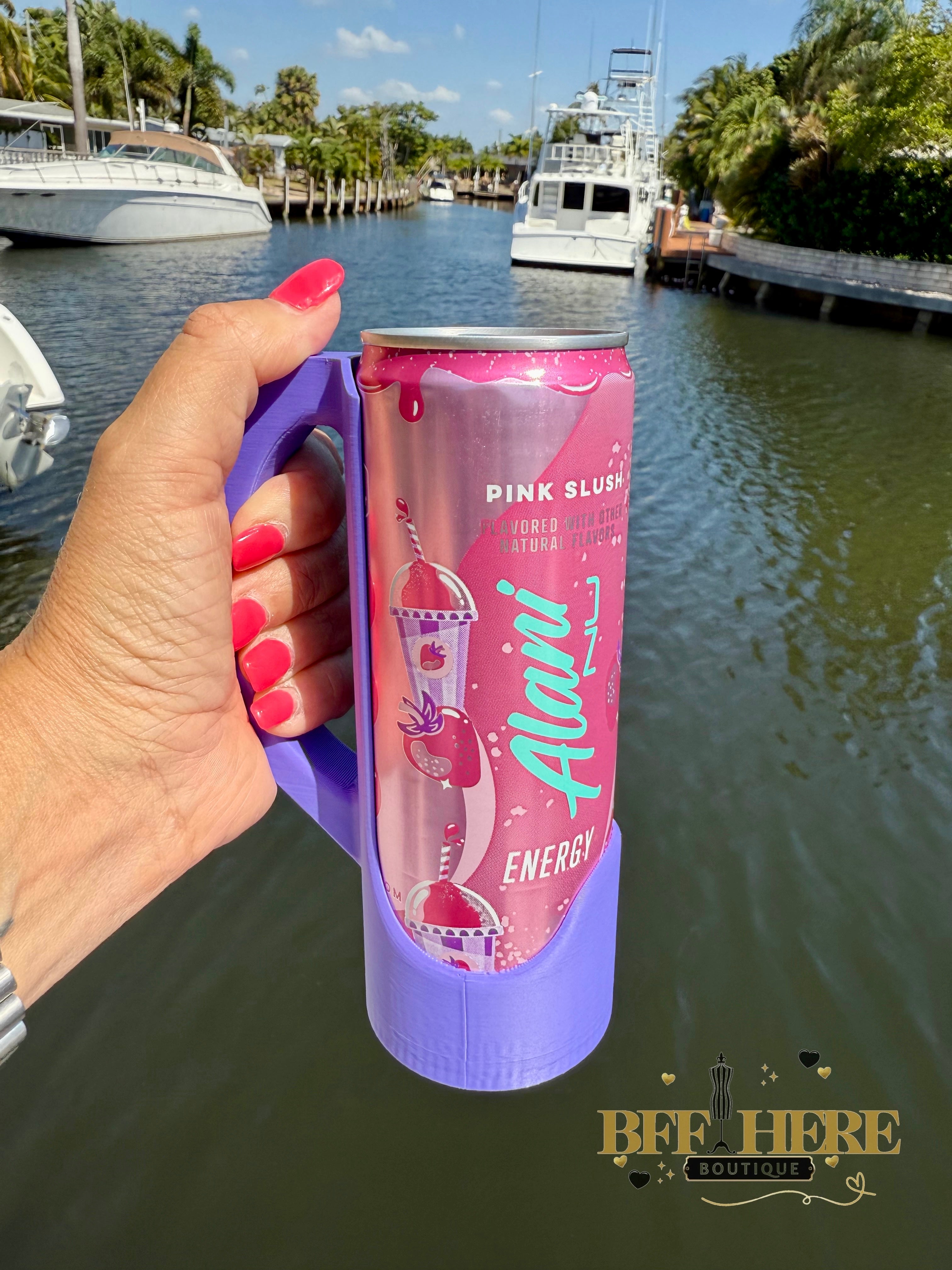Sip & Chill Skinny Can Holder / Choice of Color - BFF Here