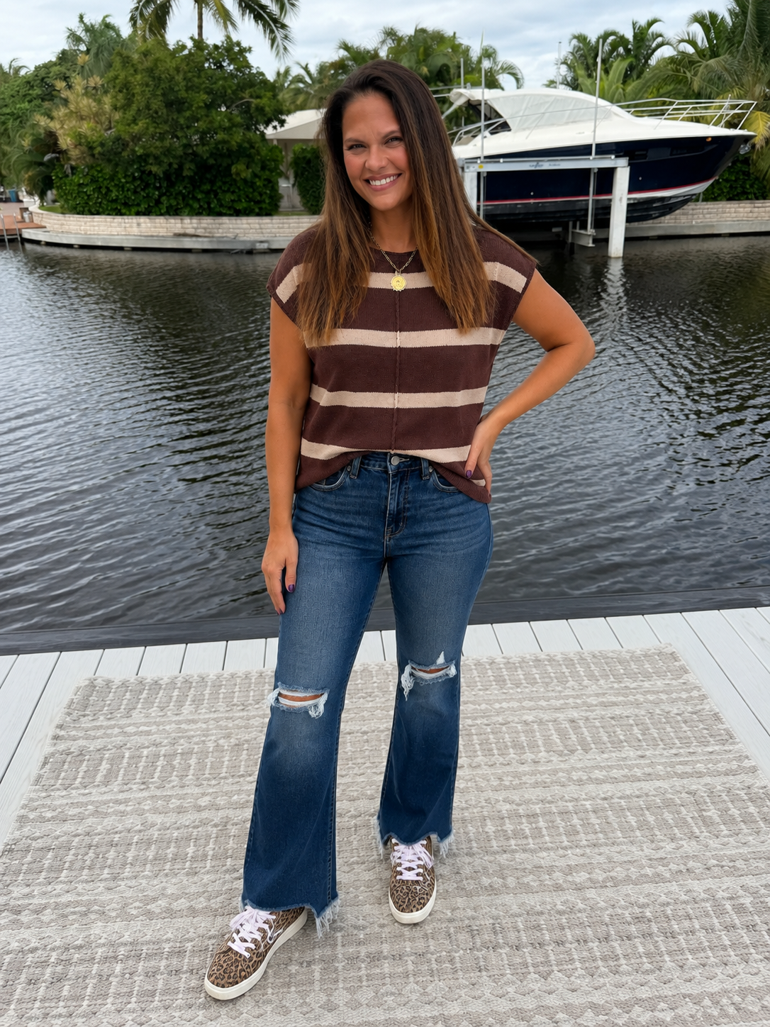 PREORDER: Classic Contrast Stripe Sweater(ETA: September)