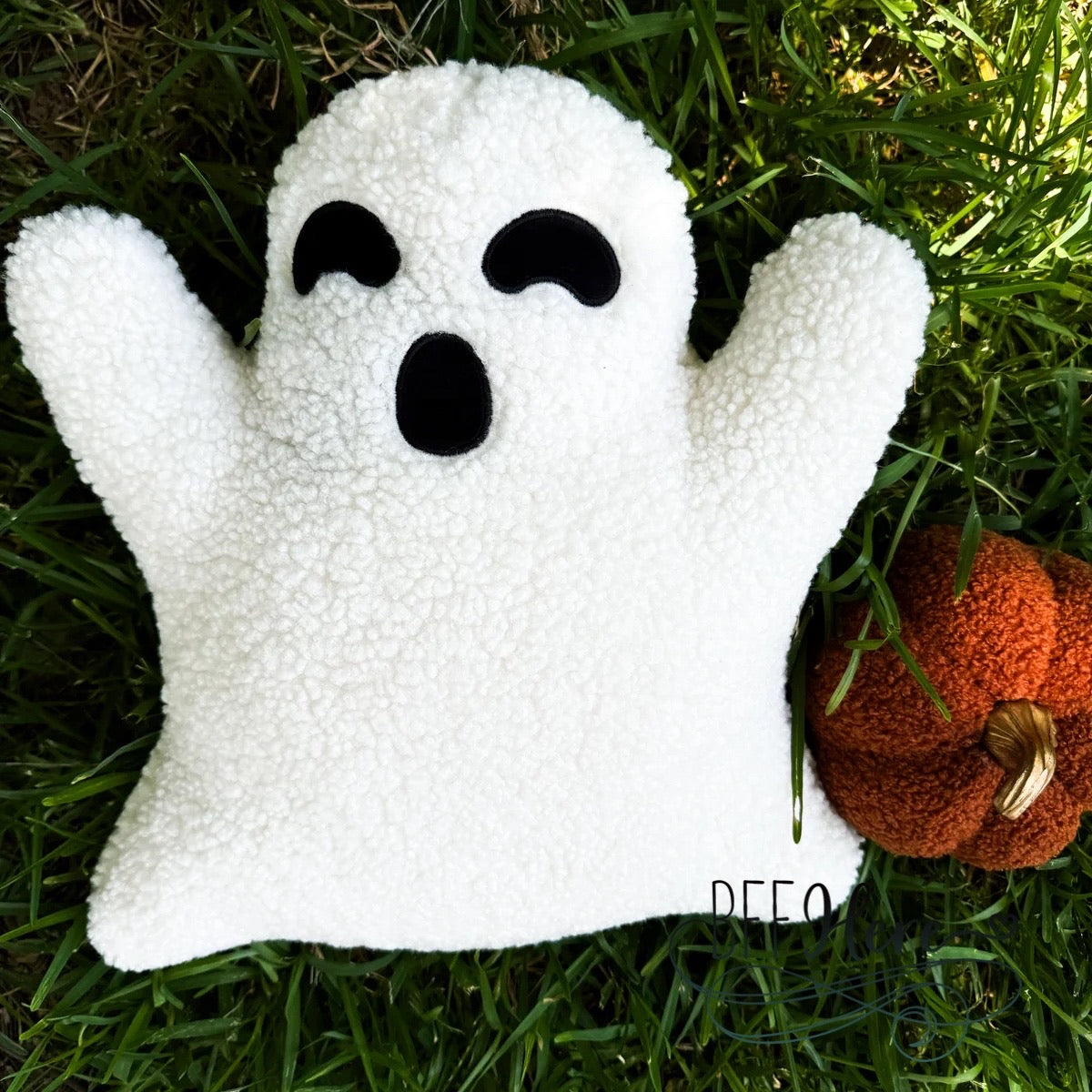 Boo-tastic Sherpa Ghost Pillow / Choice of Size - BFF Here