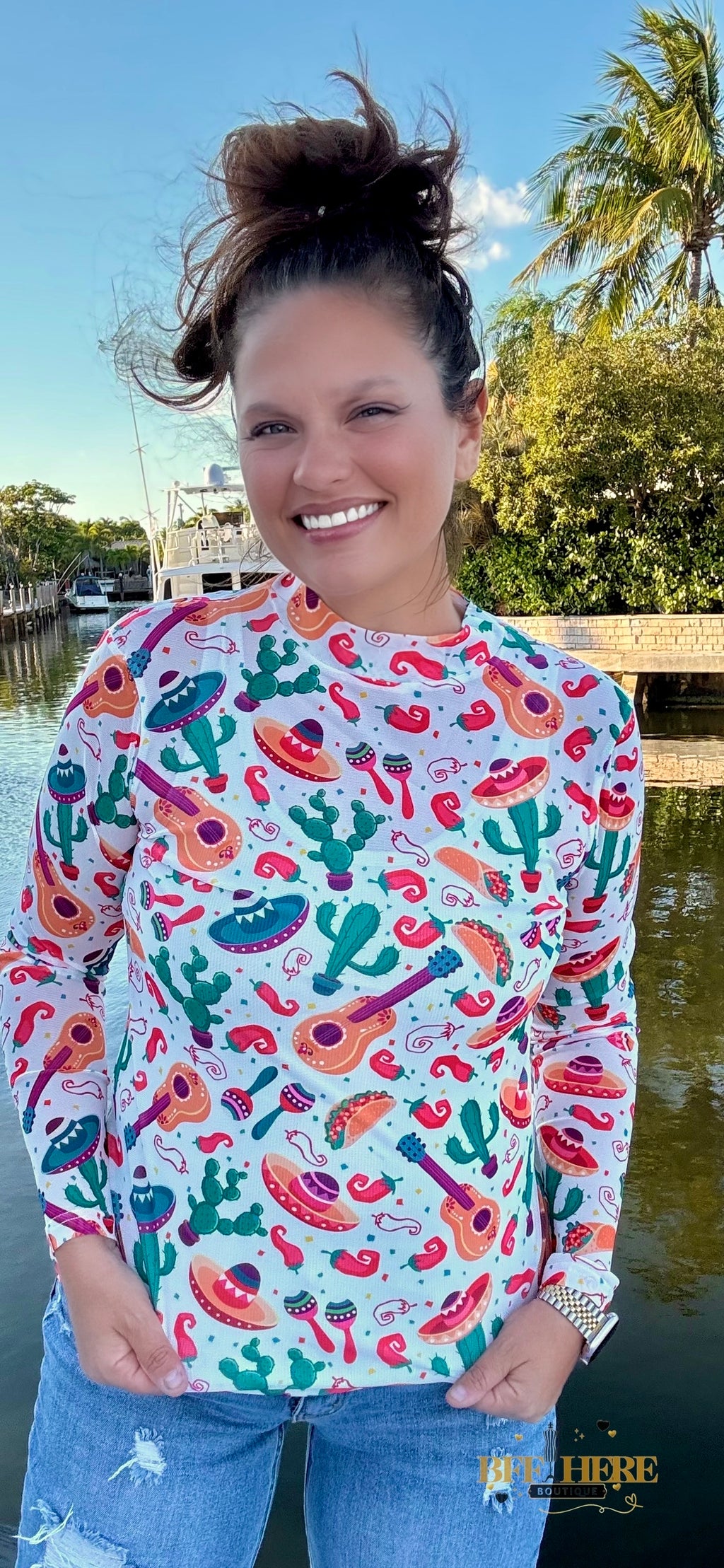 Time To Fiesta Mesh Top by Sterling Kreek - BFF Here