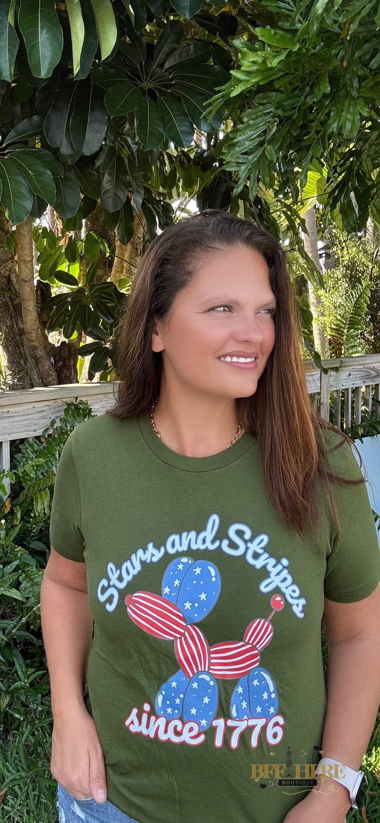 All-American Balloon Dog Tee - BFF Here