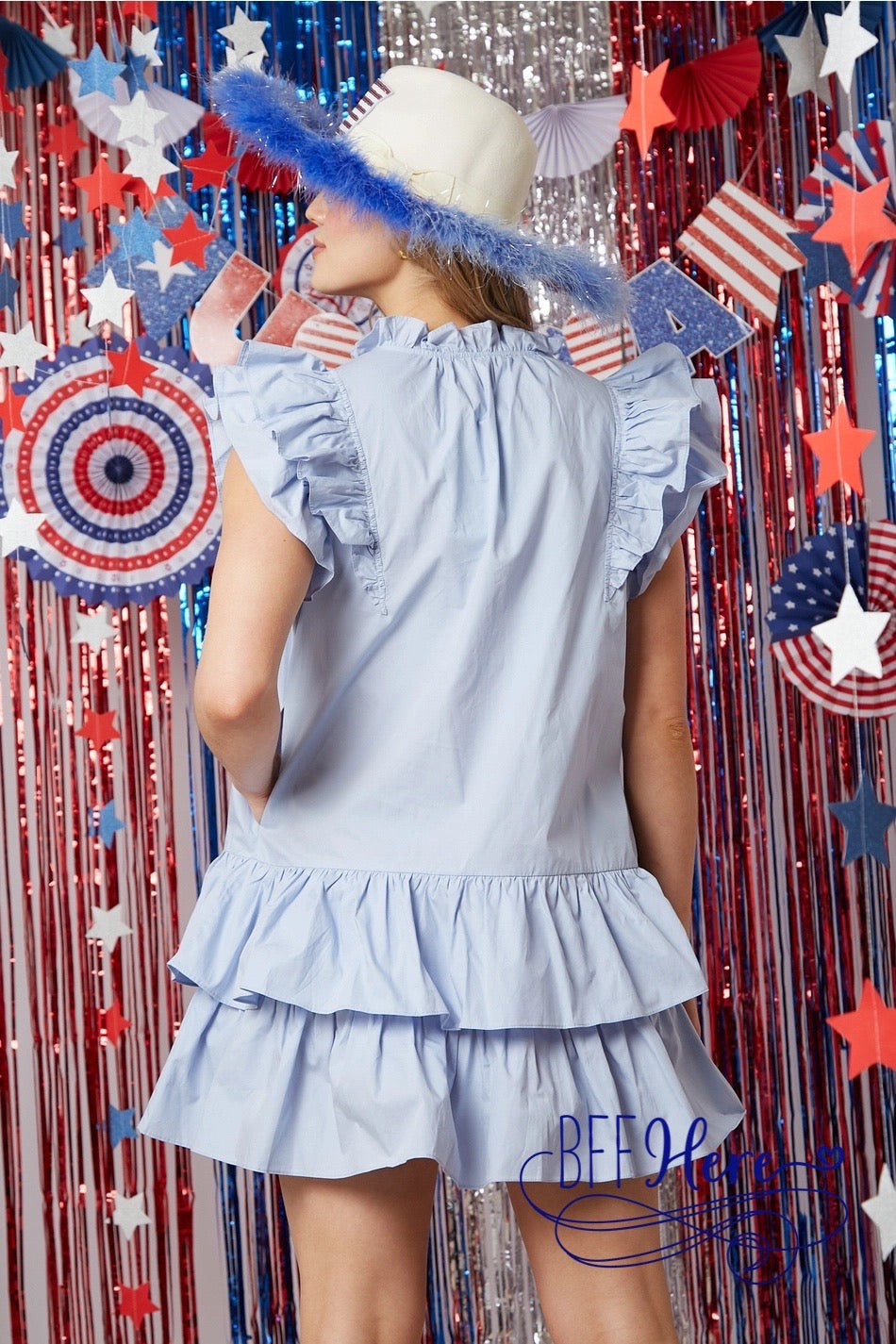 Americana Love: Ruffled USA Hearts Dress - BFF Here