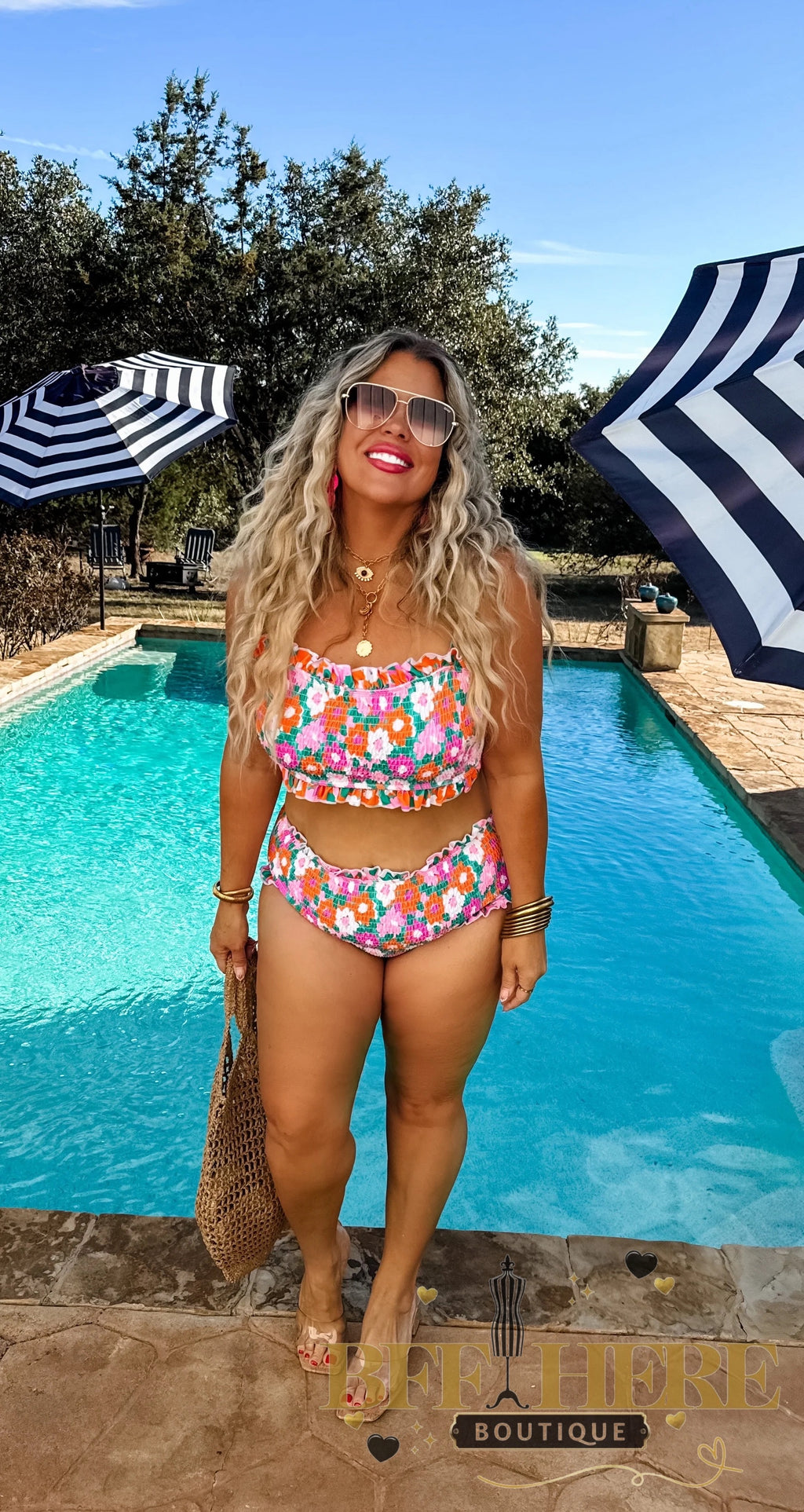 Amalfi Blooms Swim Set by Blakeley - BFF Here