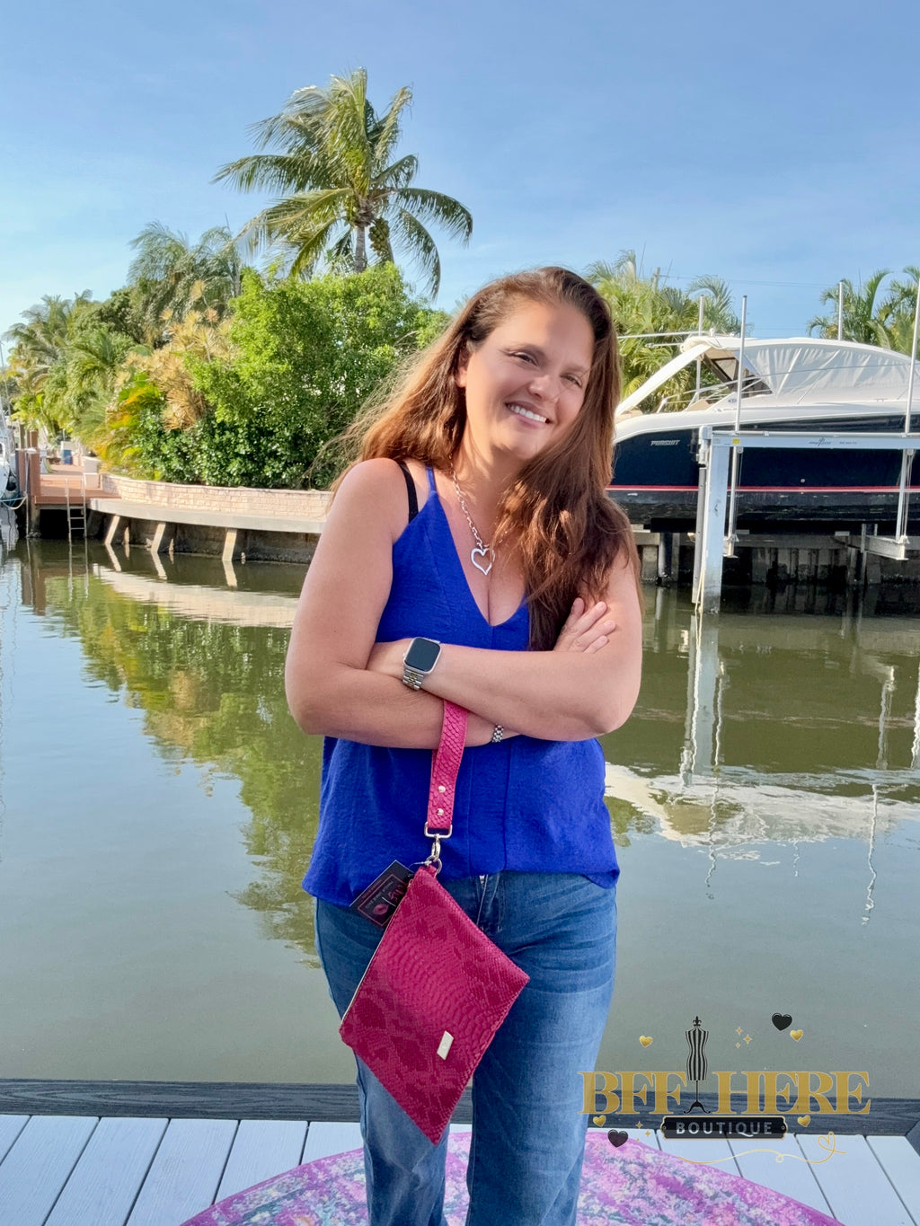 Pink Python MJ Luxe Clutch by Makeup Junkie Bags - BFF Here