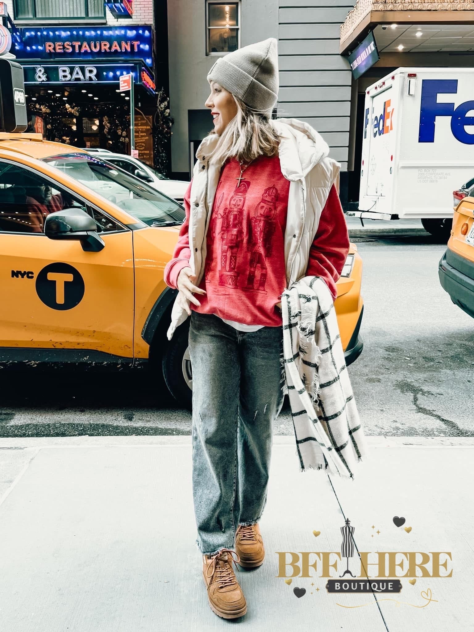 Monochrome Nutcracker Sweatshirt - BFF Here